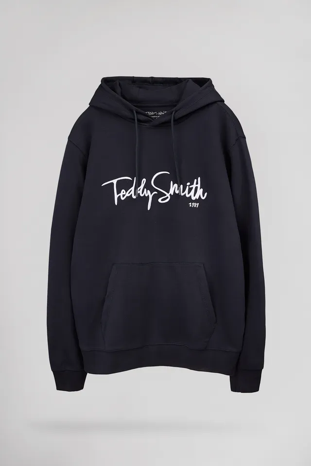 Teddy Smith S-Evry Hoody sweat homme bleu marine coton