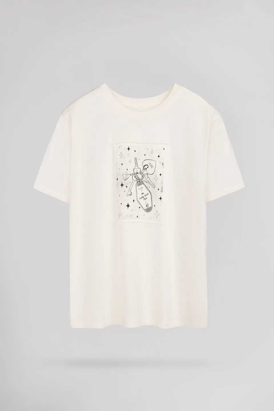 Teddy Smith T-Wallen MC JR t-shirt fille Middle White coton