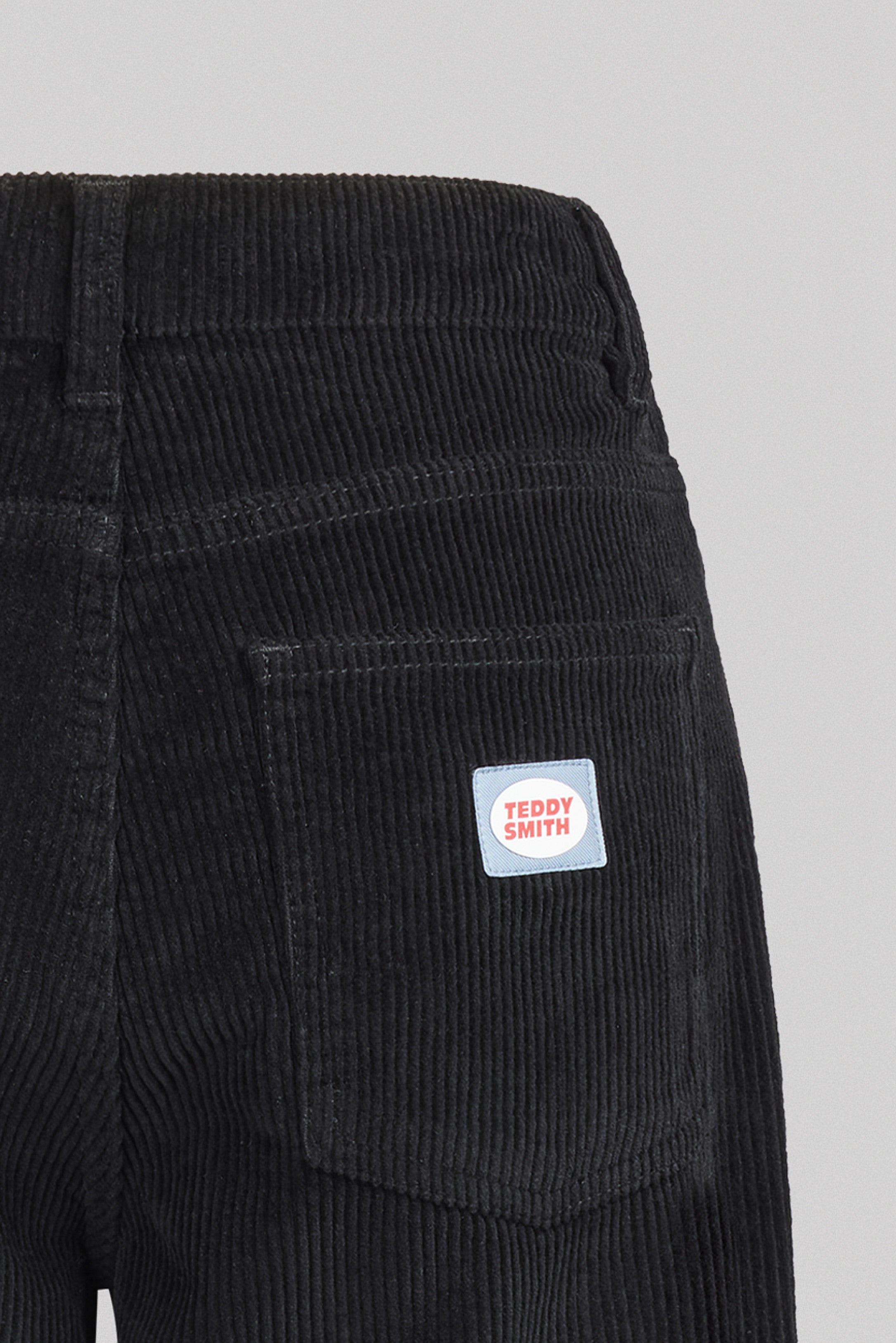 Teddy Smith Big Memphis Jr jean baggy noir velours garçon