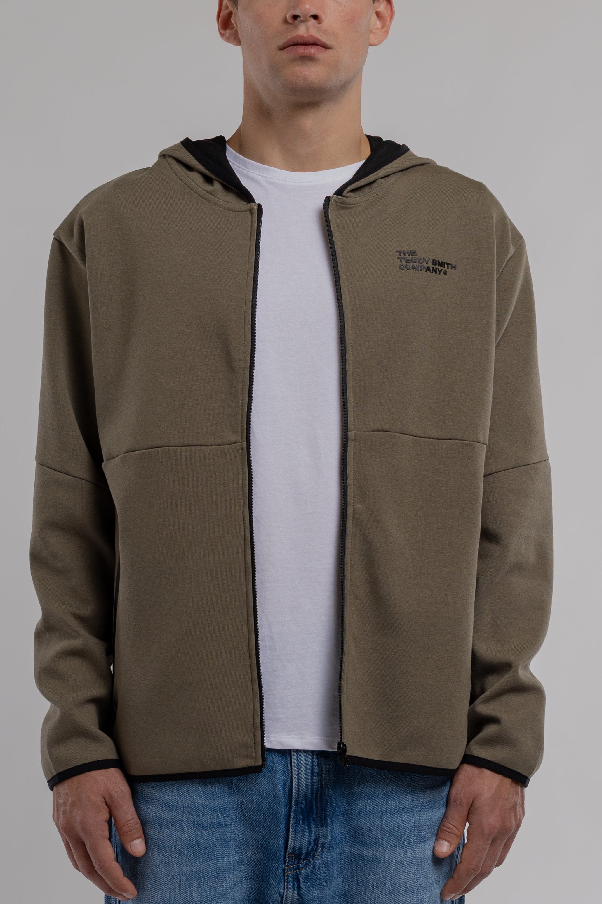 Teddy Smith Giclass Nilo HZ sweat zippé Dusty Kaki taille S