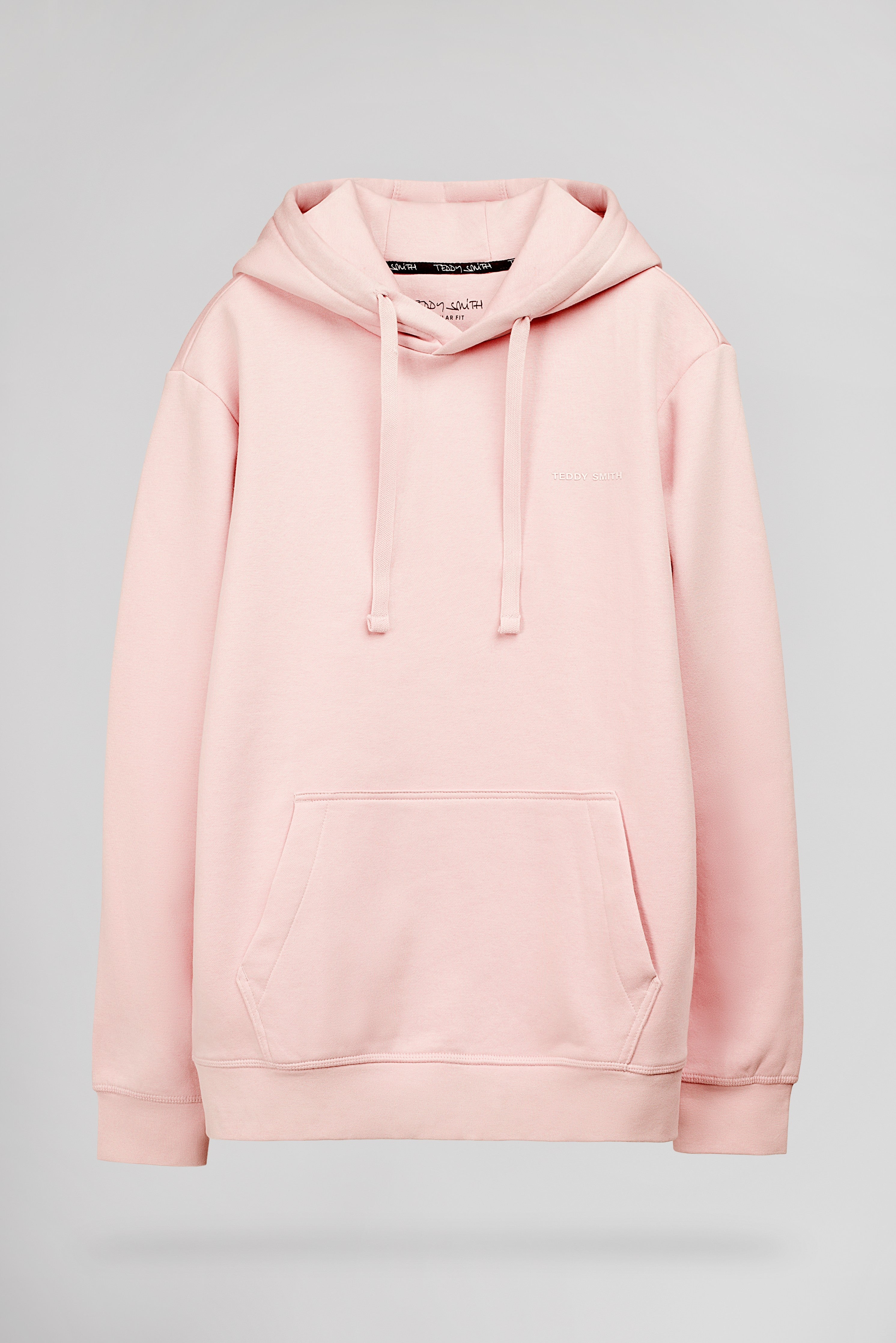 Teddy Smith S-Nark Hoody sweat capuche rose pastel molleton