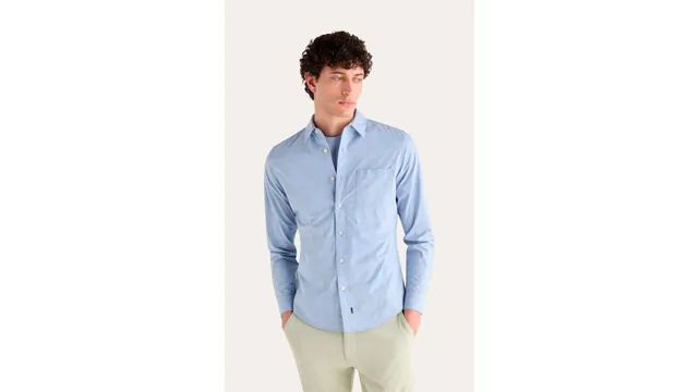 Dockers Ultimate Slim chemise bleue homme