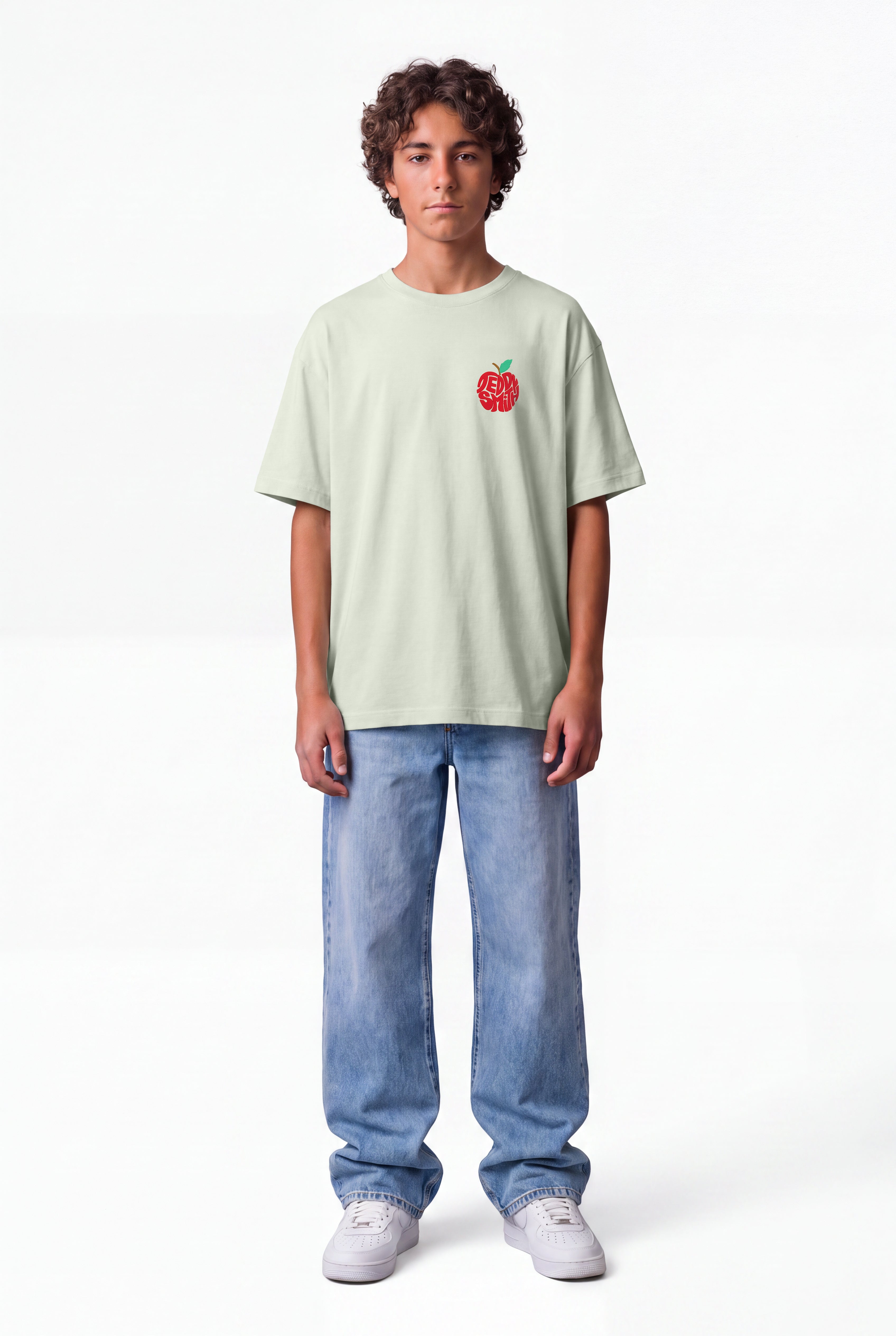 Teddy Smith T-Pom t-shirt coton garçon vert nacre pomme
