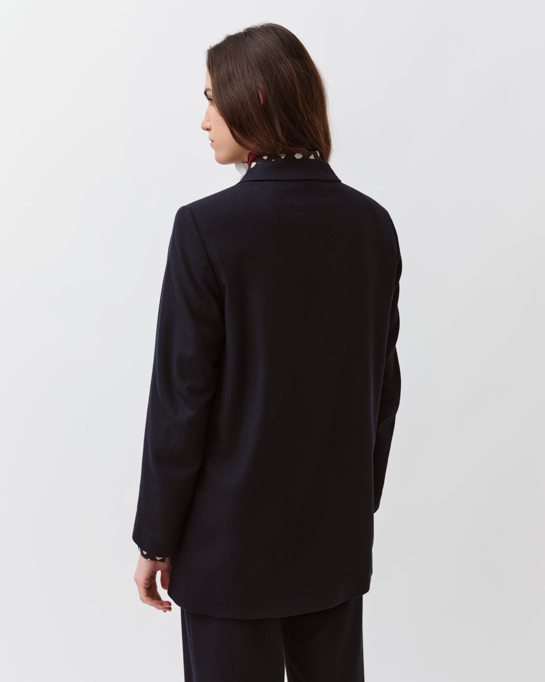 DIEGA VOUZIO veste tailleur marine oversize