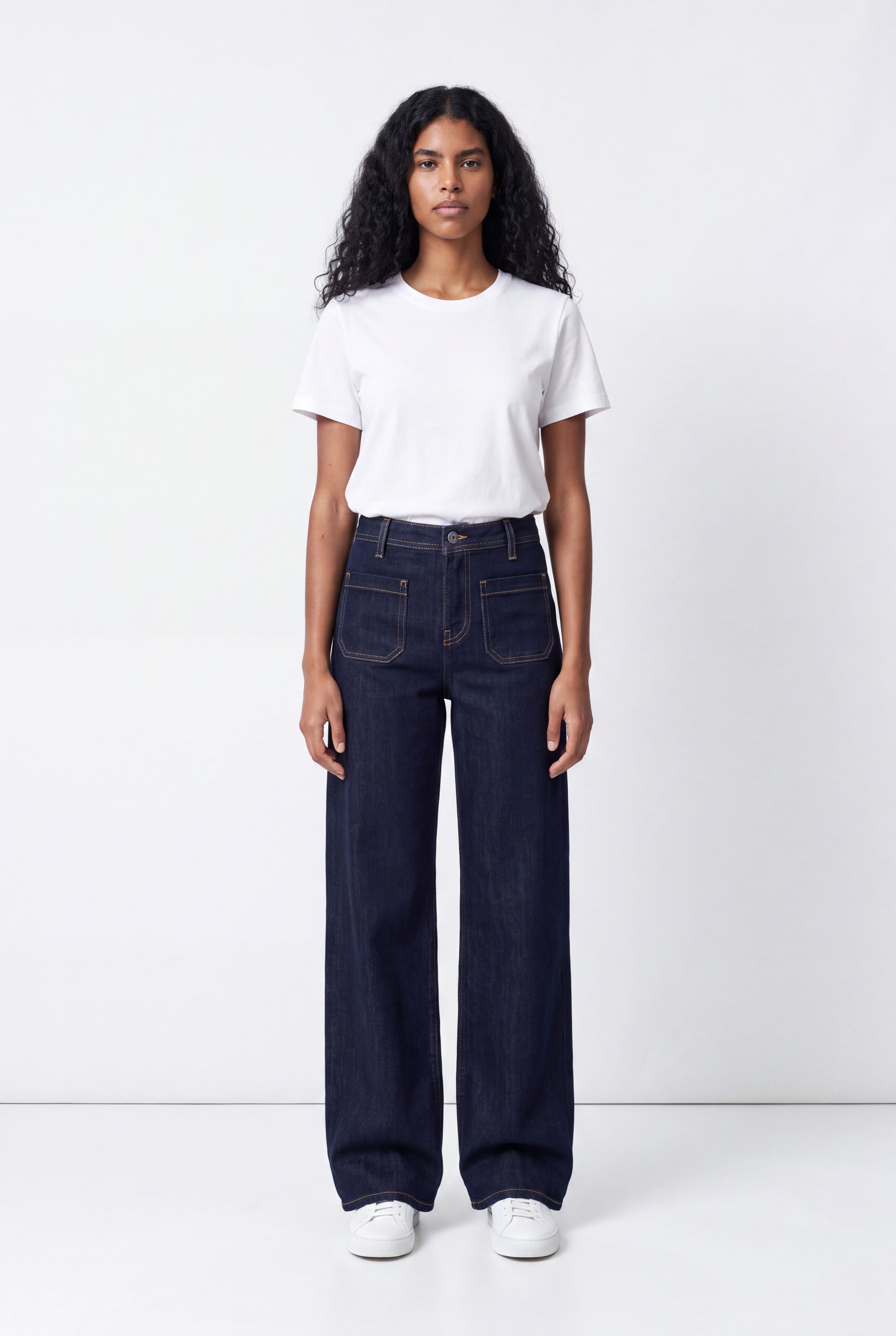 Teddy Smith P-Josefa 4PP jean flare dark blue taille haute