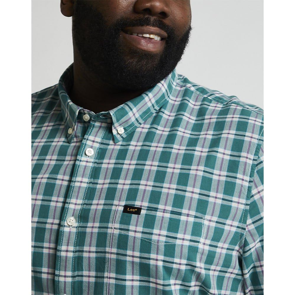 Lee Button Down t-shirt homme Monaco bleu marine