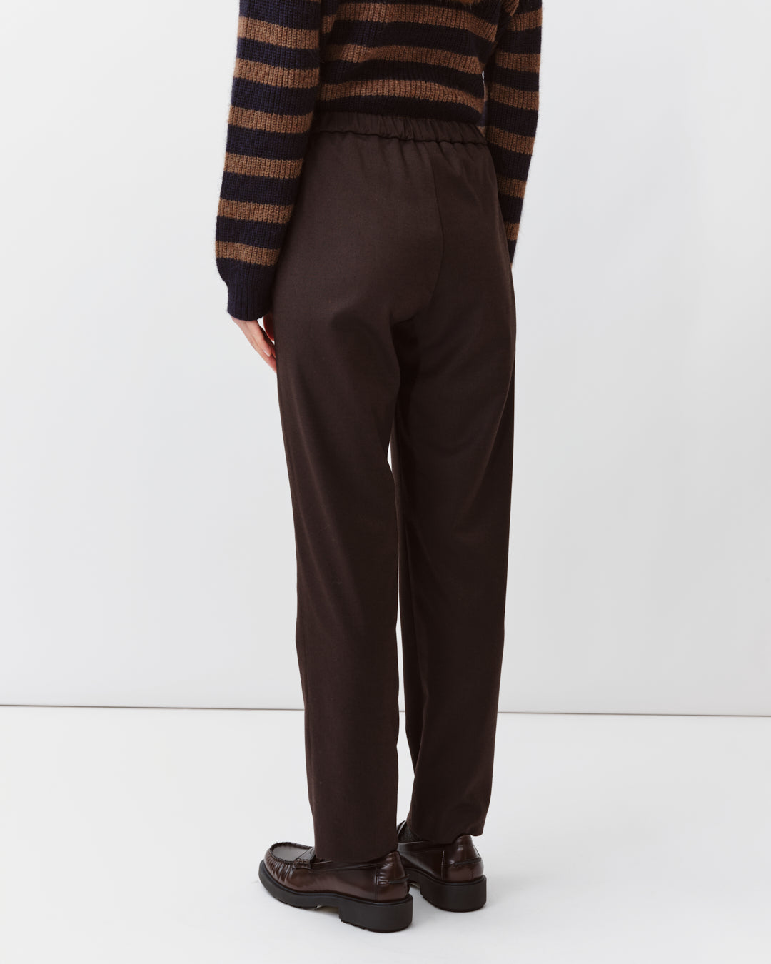 DIEGA PACIFIO pantalon chocolat coupe droite