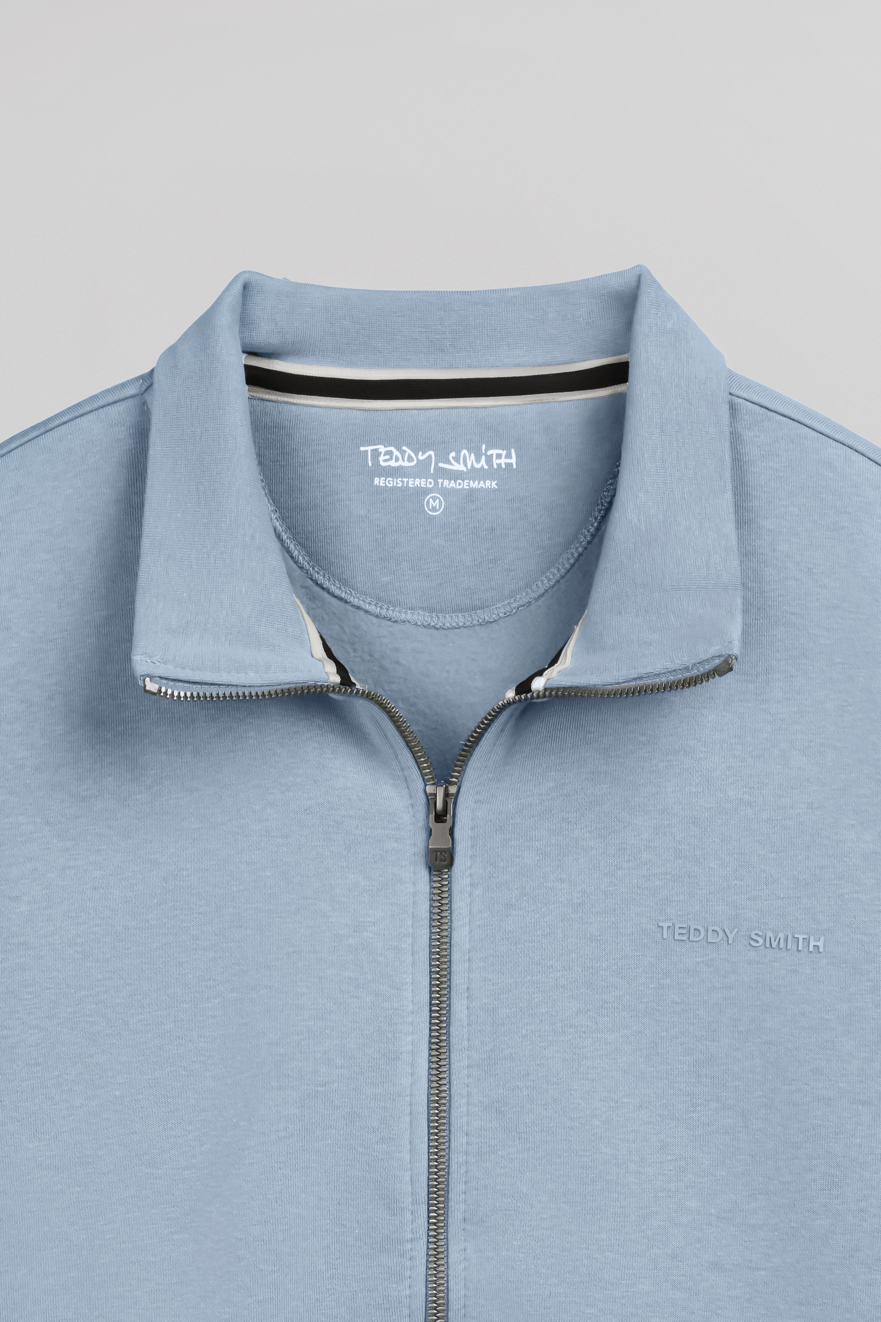 Teddy Smith G-Narkus Zip gilet sweat bleu minéral