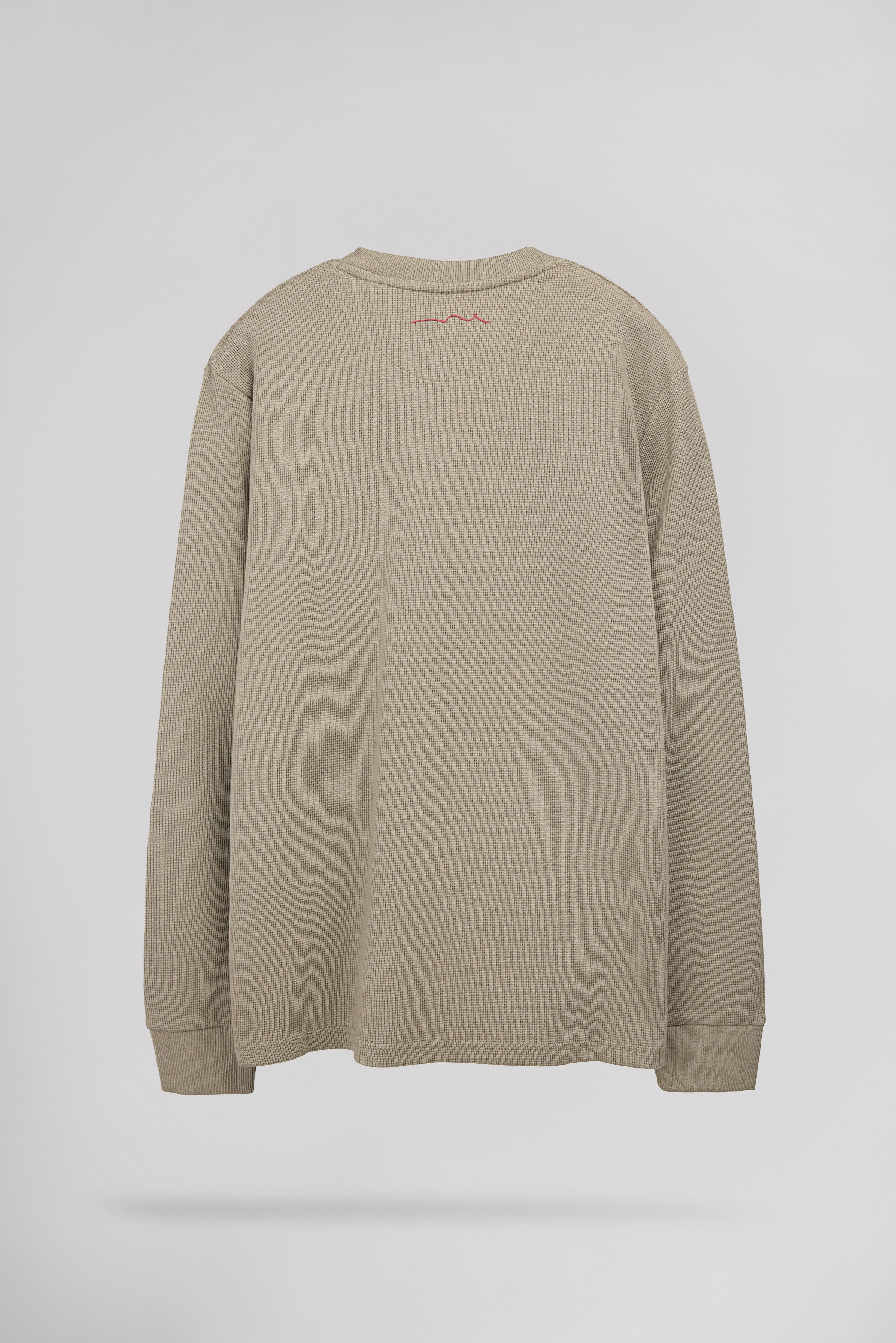 Teddy Smith T-Waffle ML T-shirt manches longues bleach kaki coton