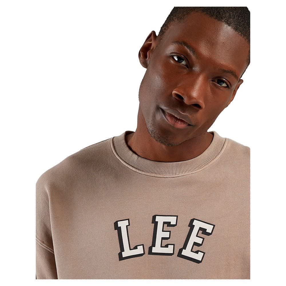 Lee Applique Crew sweat homme XXL light umber