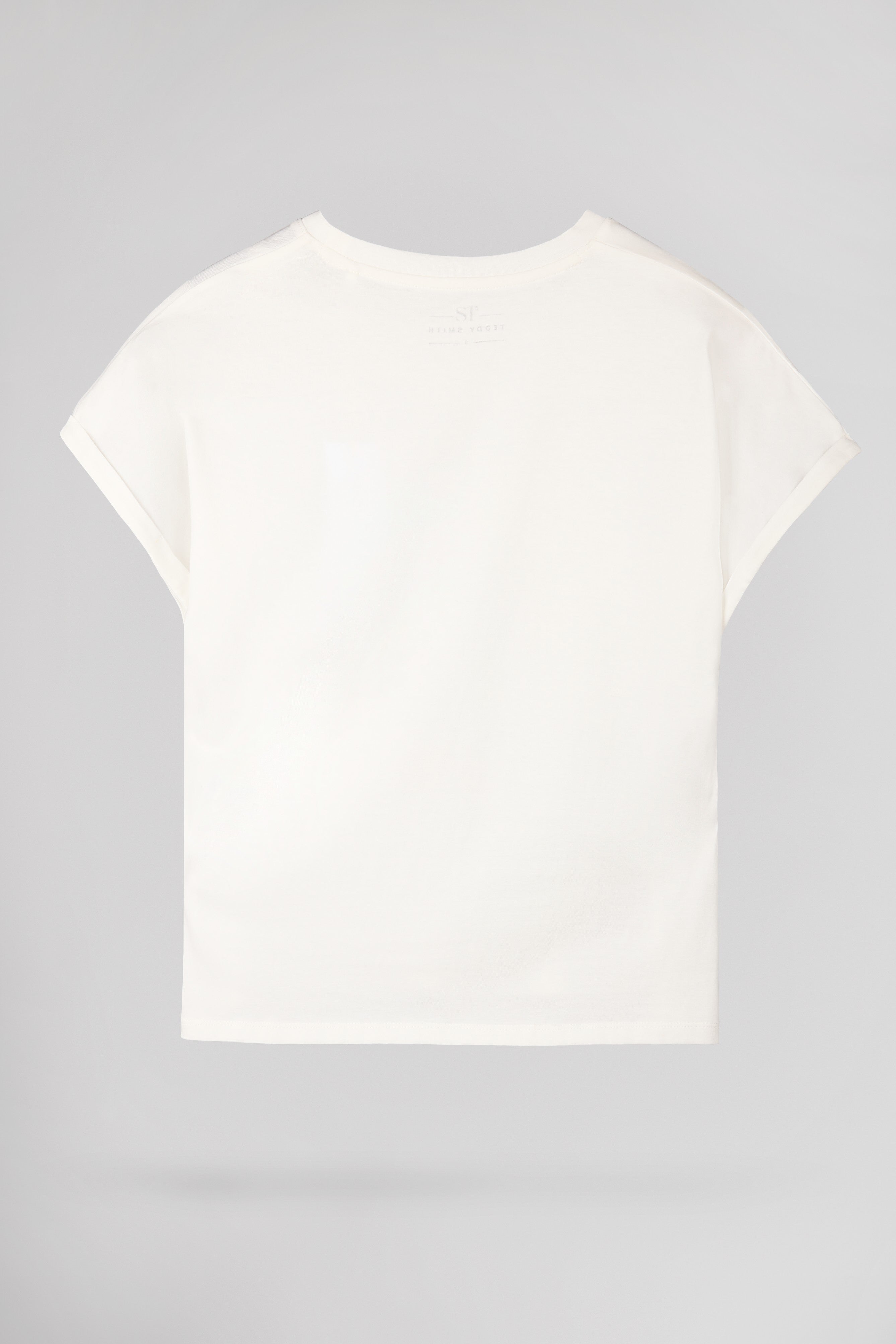 Teddy Smith T-Italia MC t-shirt oversize middle white coton