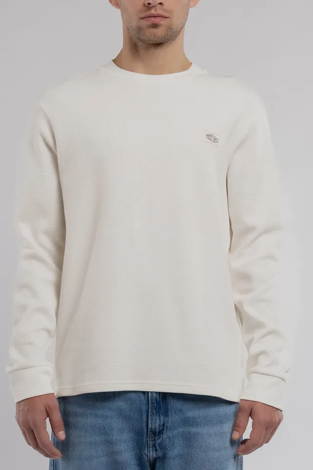Teddy Smith T-Waffle ML t-shirt manches longues blanc gaufré
