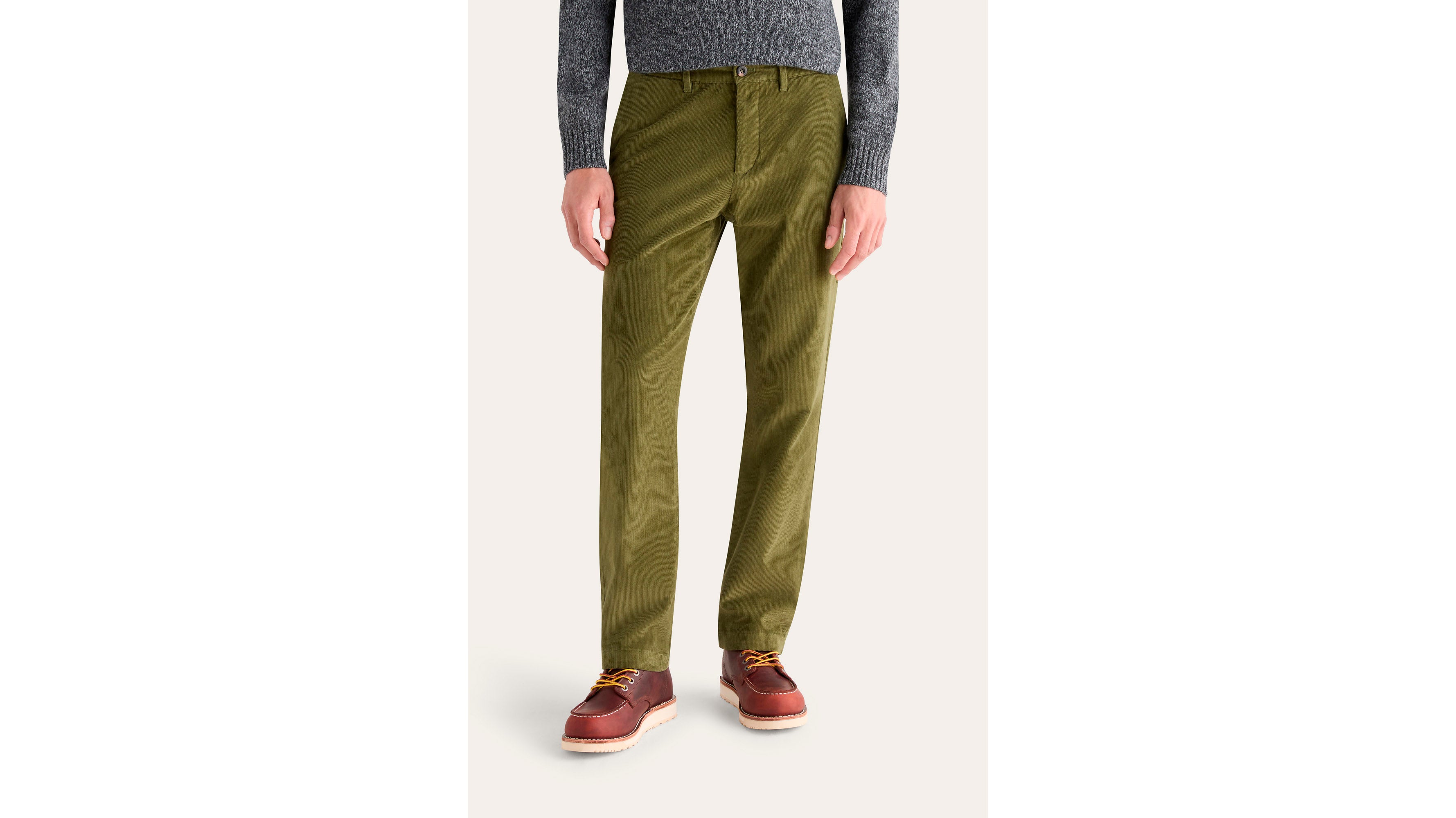 Dockers Crafted Khaki Slim chino vert stretch