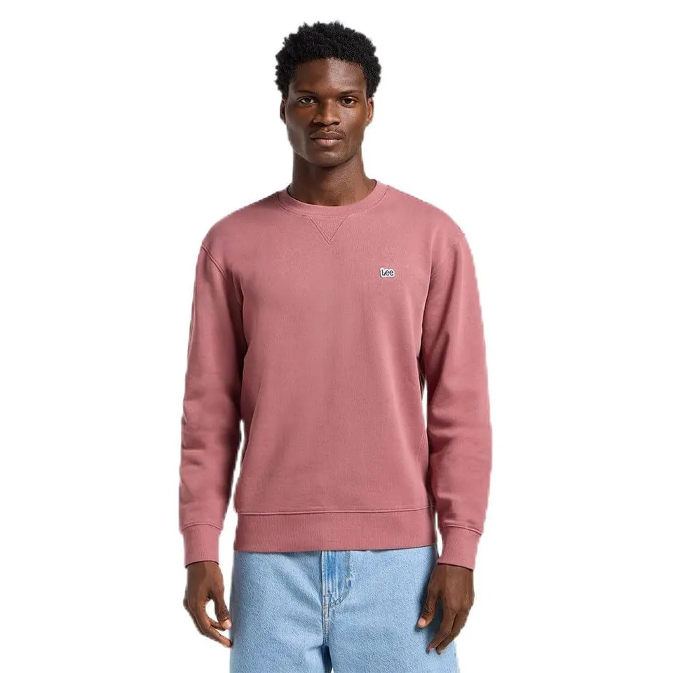 Lee Patch Crew sweat homme Jade Forest col rond coton