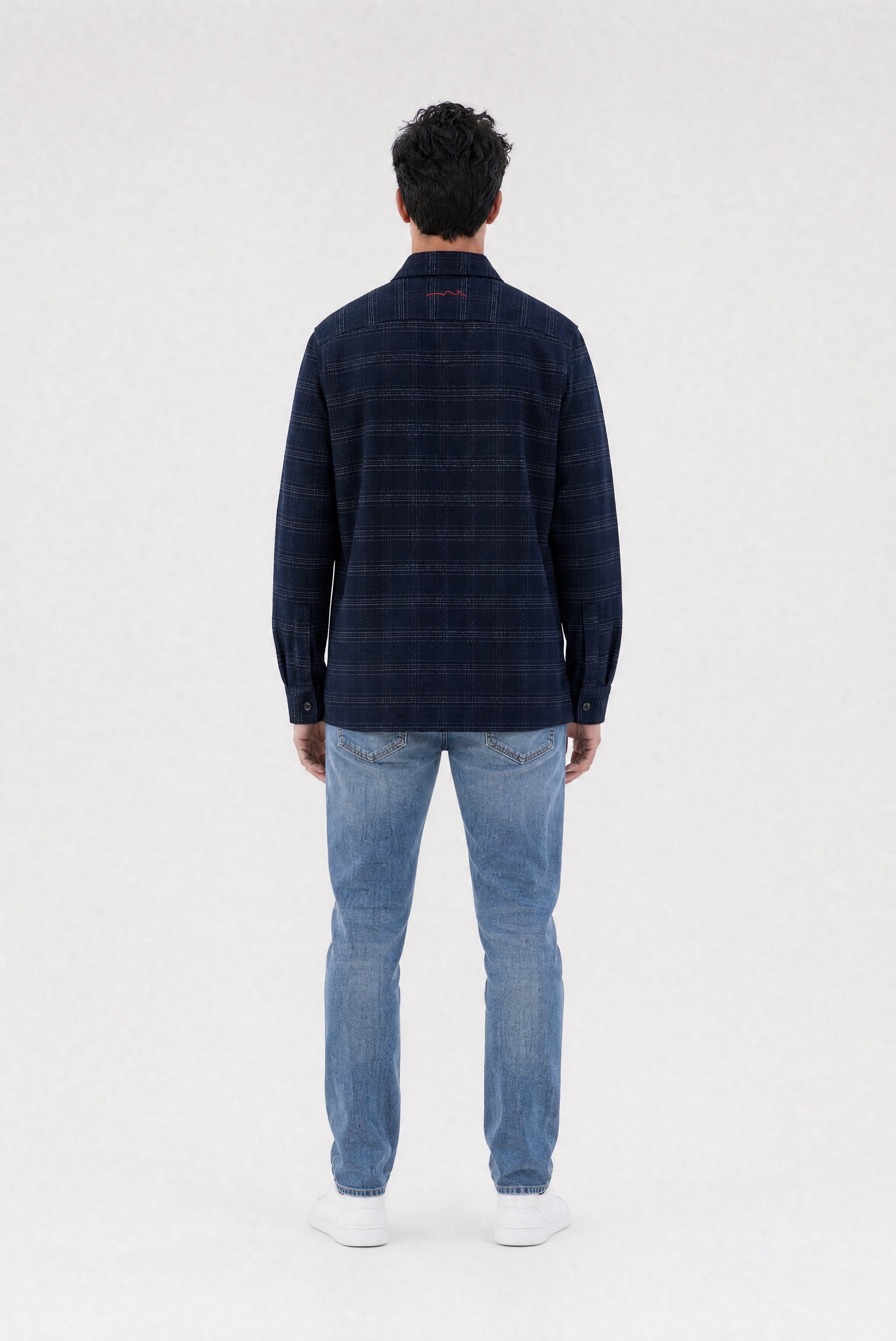 Teddy Smith C-Luis ML chemise carreaux dark navy homme