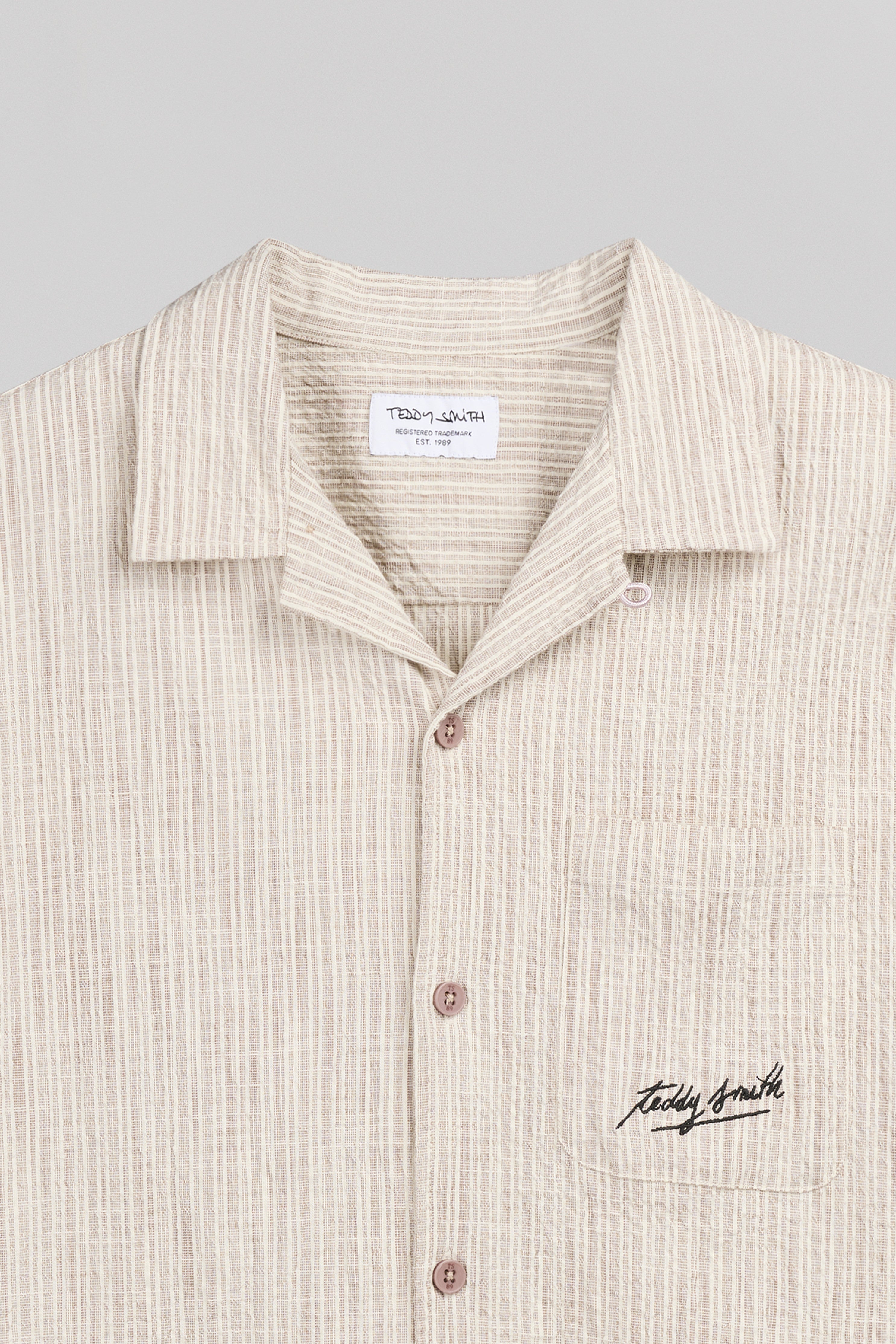 Teddy Smith C-Elvis MC chemise beige ample