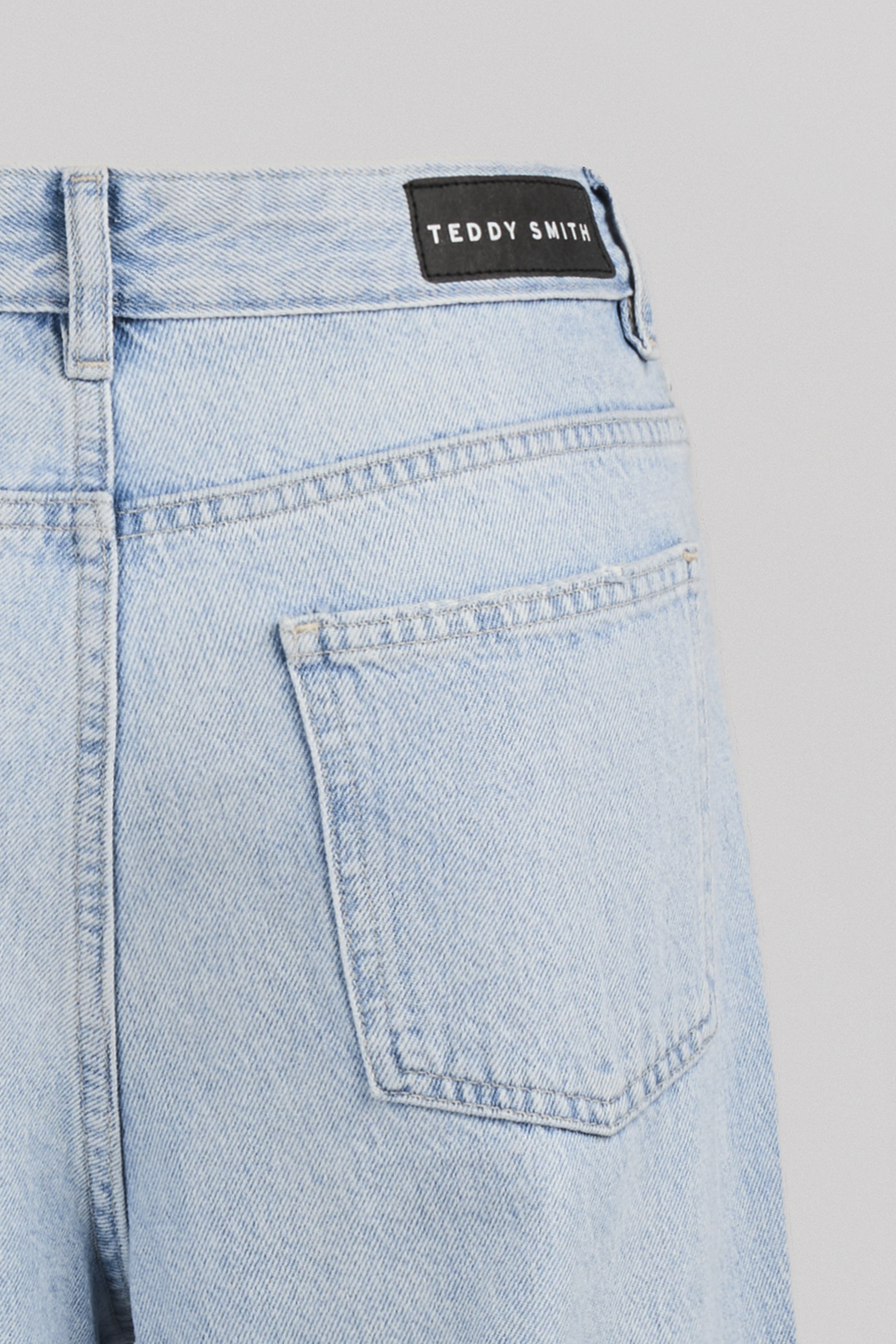 Teddy Smith P-Electra Bleached jean droit femme taille haute