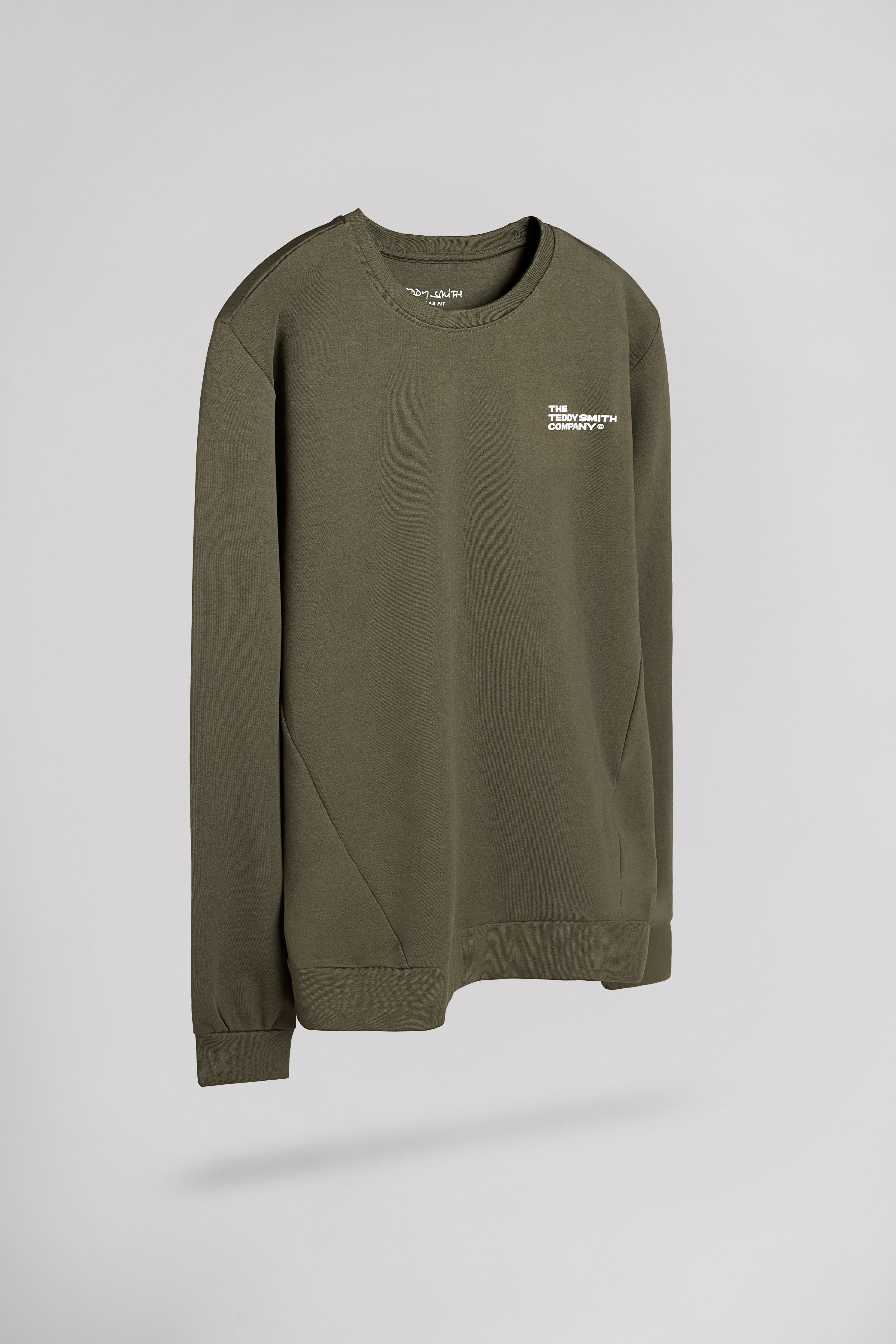 Teddy Smith S-Company RC Deep Kaki sweat col rond