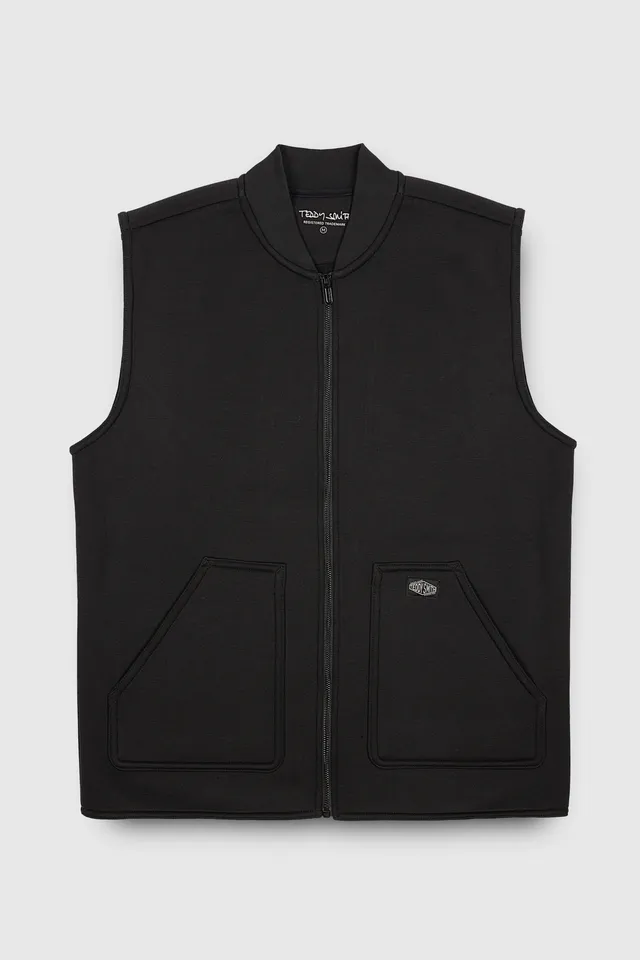 Teddy Smith G-RYSE ZIP gilet sans manches homme noir