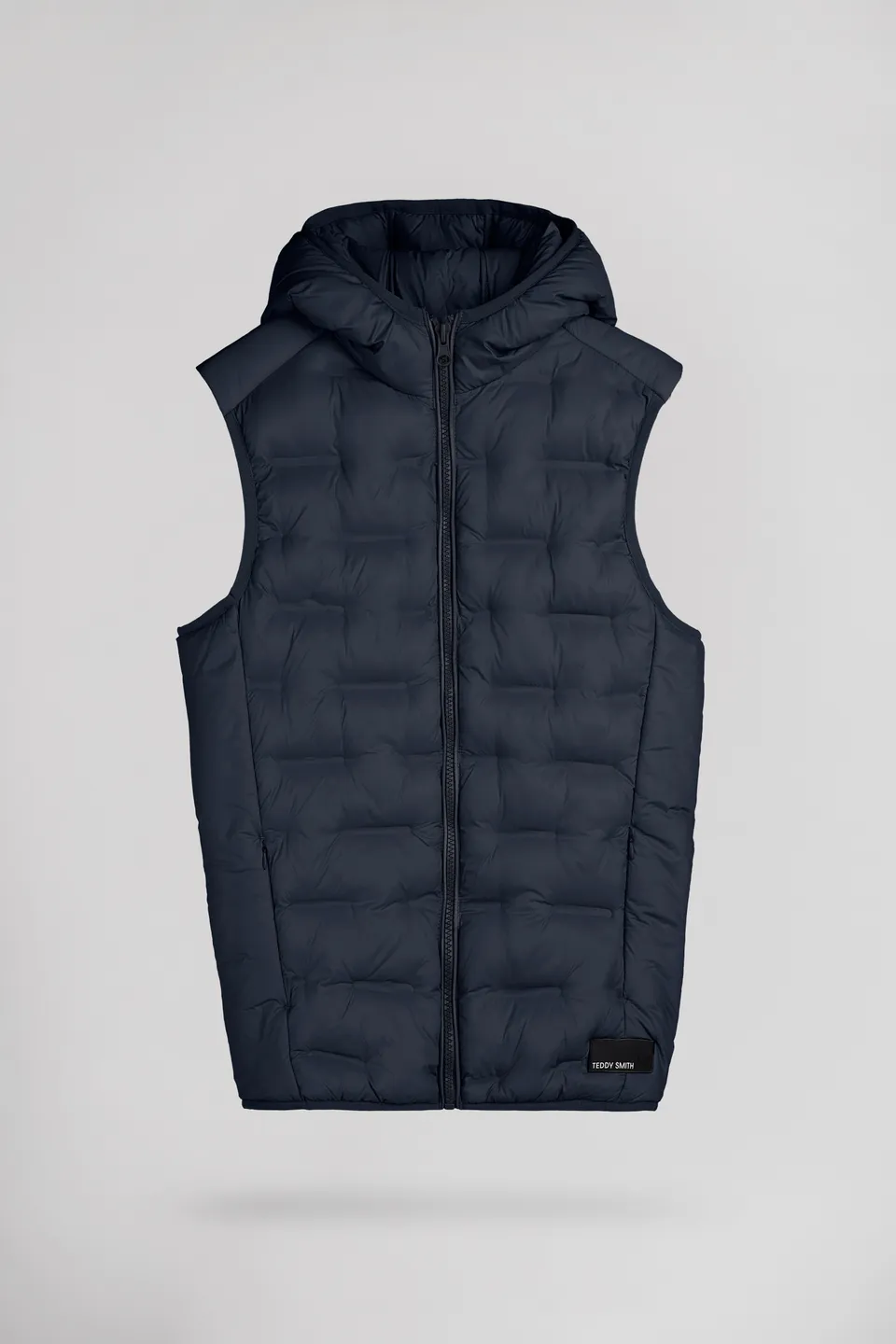 TEDDY SMITH B-TORAN HOOD JR doudoune sans manches bleu marine garçon
