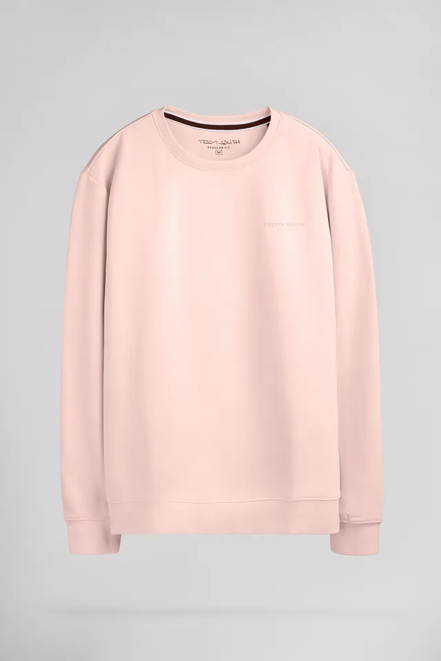 Teddy Smith S-Nark RC sweat homme Rose Pastel molleton