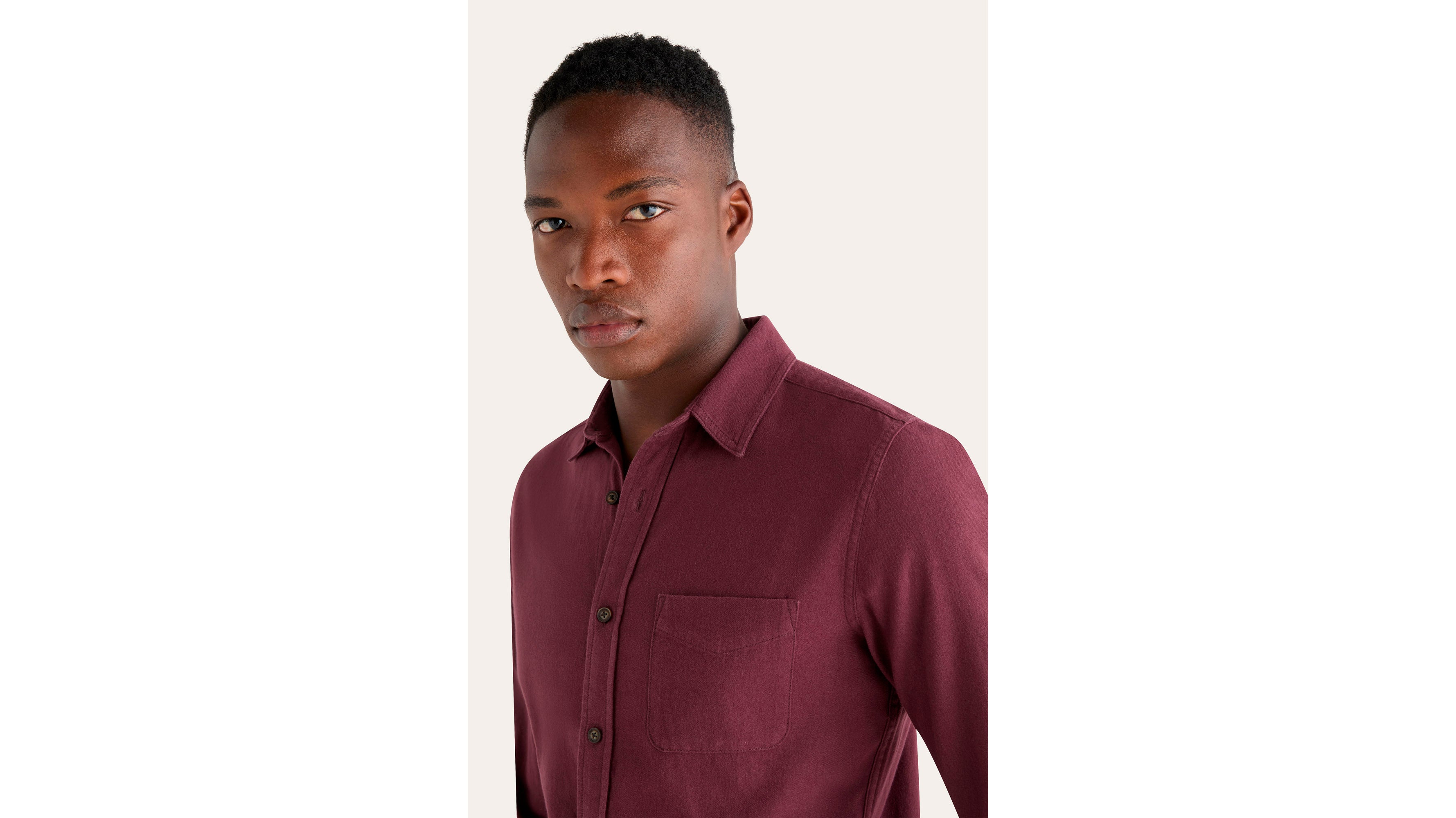Dockers Icon Slim Fit chemise homme rouge