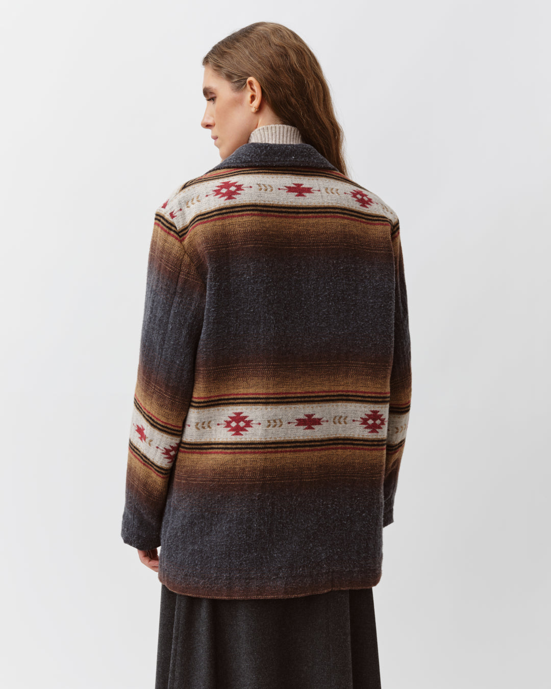 DIEGA VIRATO veste anthracite tissée