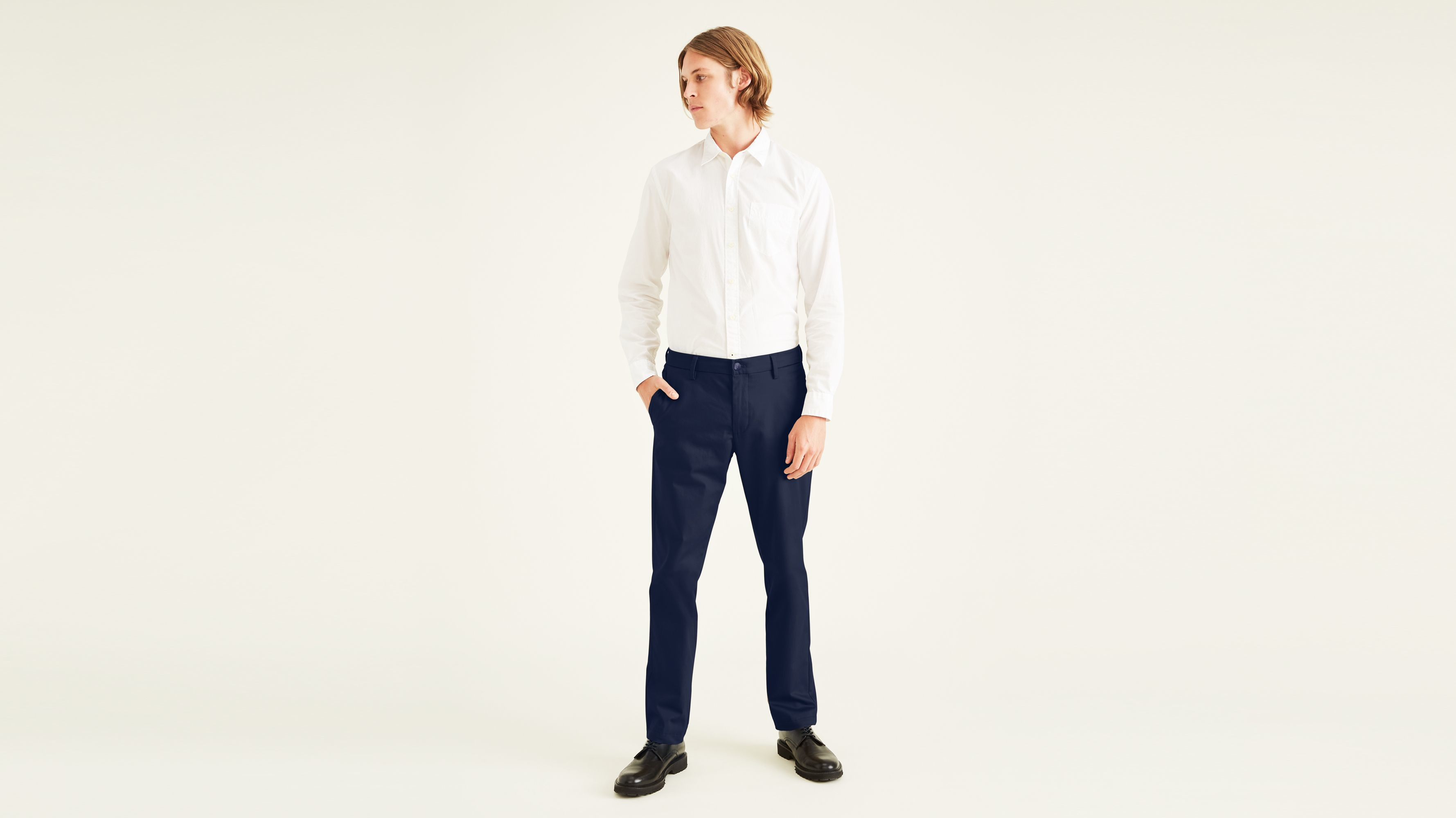 Dockers Signature Iron Free chino slim bleu sans repassage