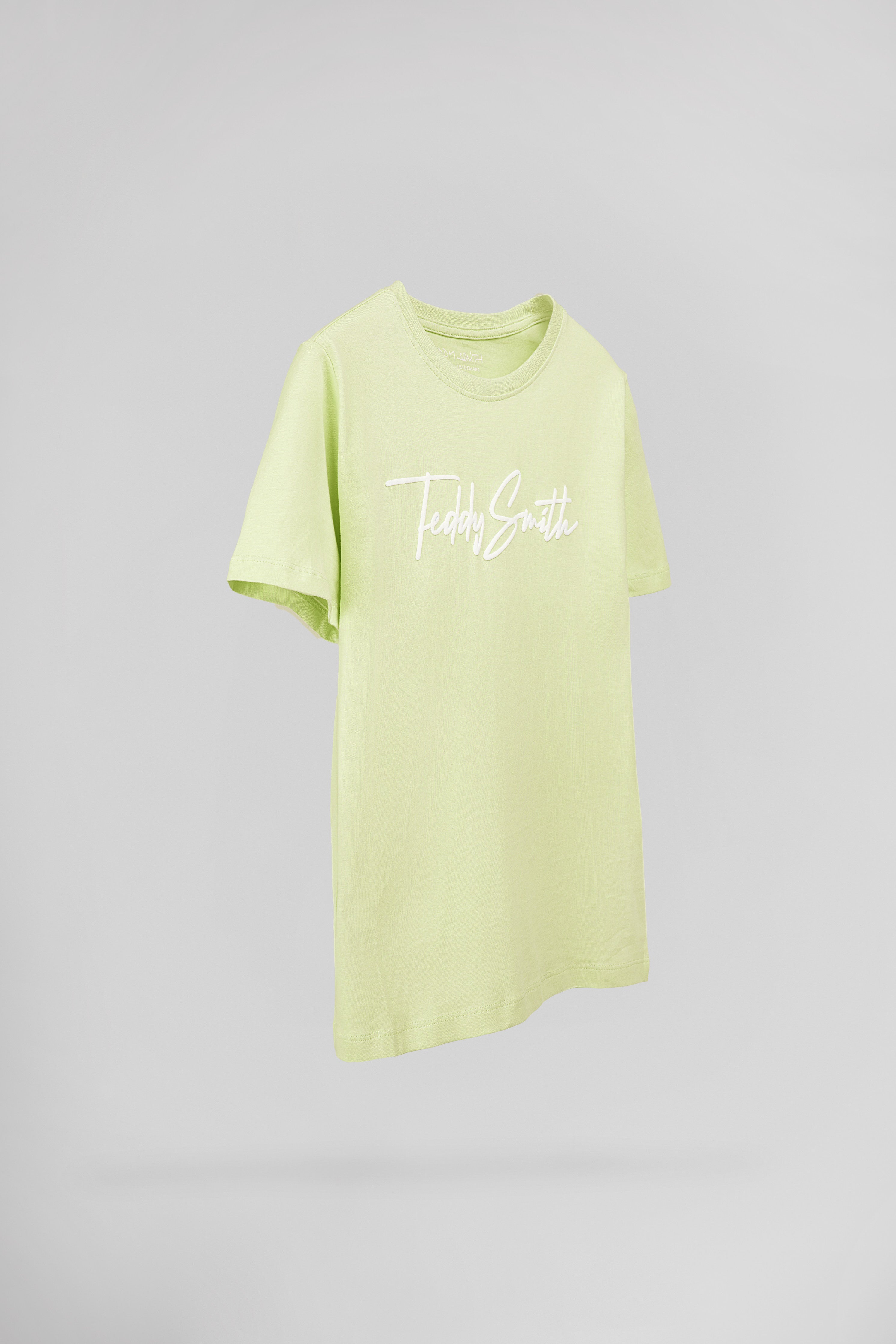 Teddy Smith T-Evan MC JR t-shirt citron pale garcon coton