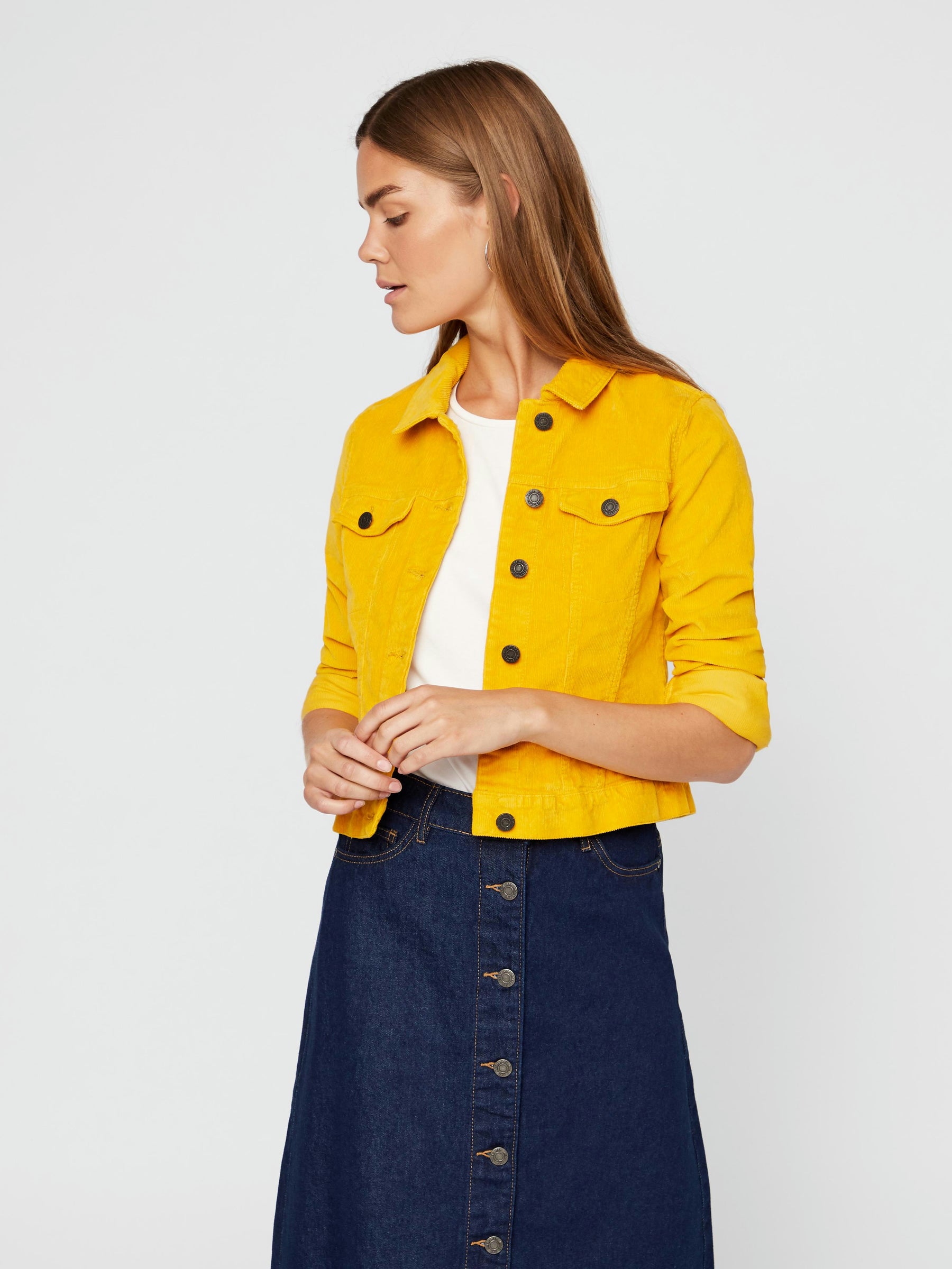 Noisy May veste velours côtelé slim extensible