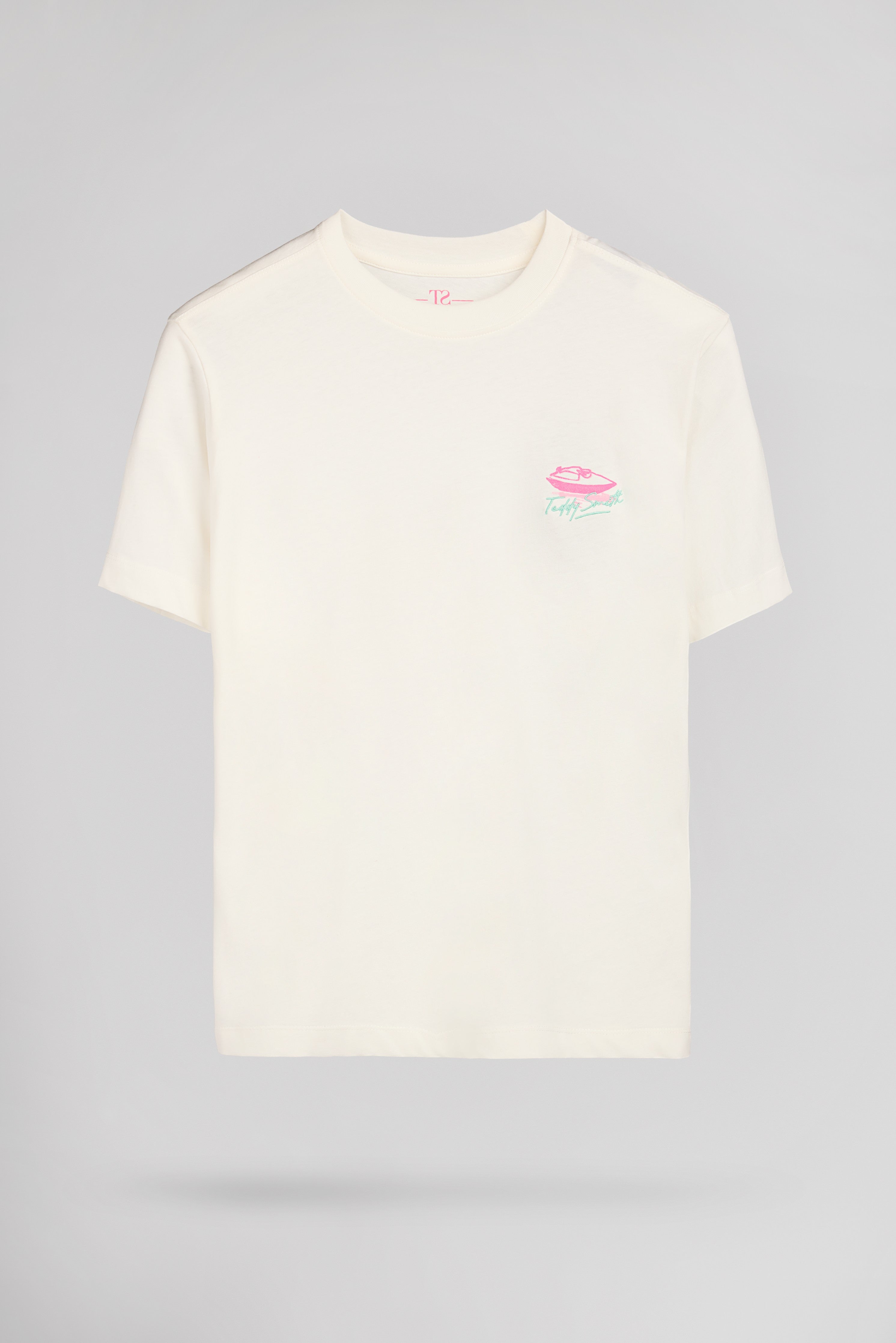 Teddy Smith T-Anabelle MC Jr t-shirt fille blanc coton