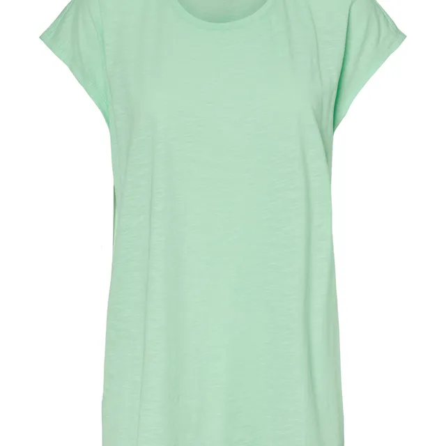 Noisy May t-shirt oversize col rond ourlet arrondi