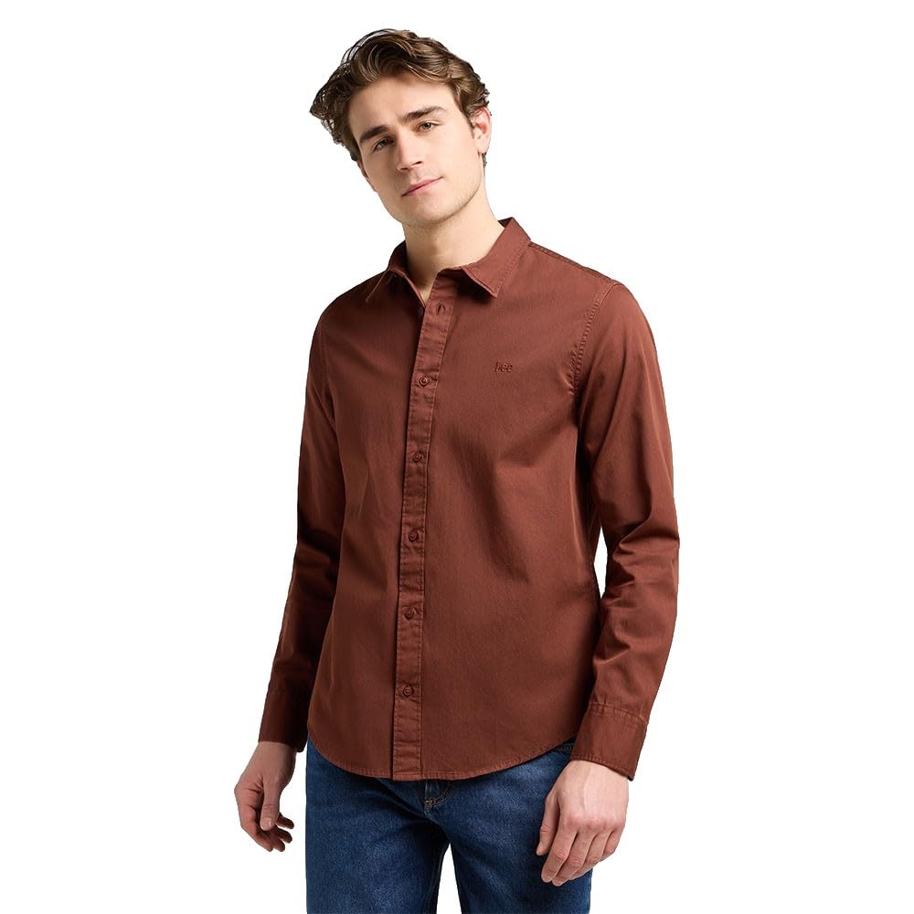 Lee Patch Shirt chemise homme blanche coton M