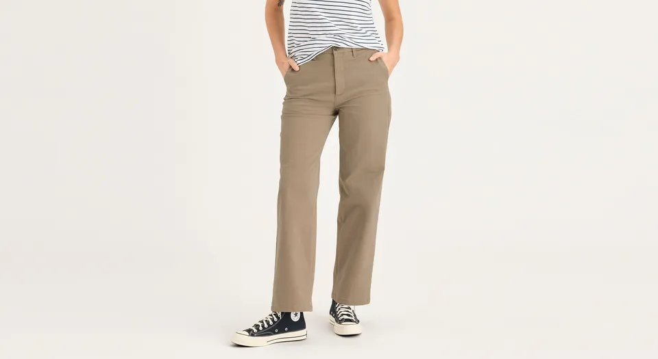 Dockers Blake chino droit taille haute beige 29