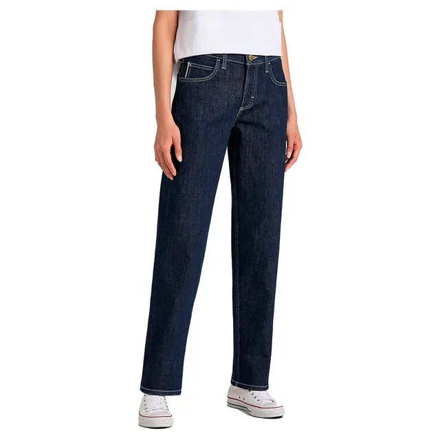 Lee Jane Cuffed jean boyfriend femme rétro clair