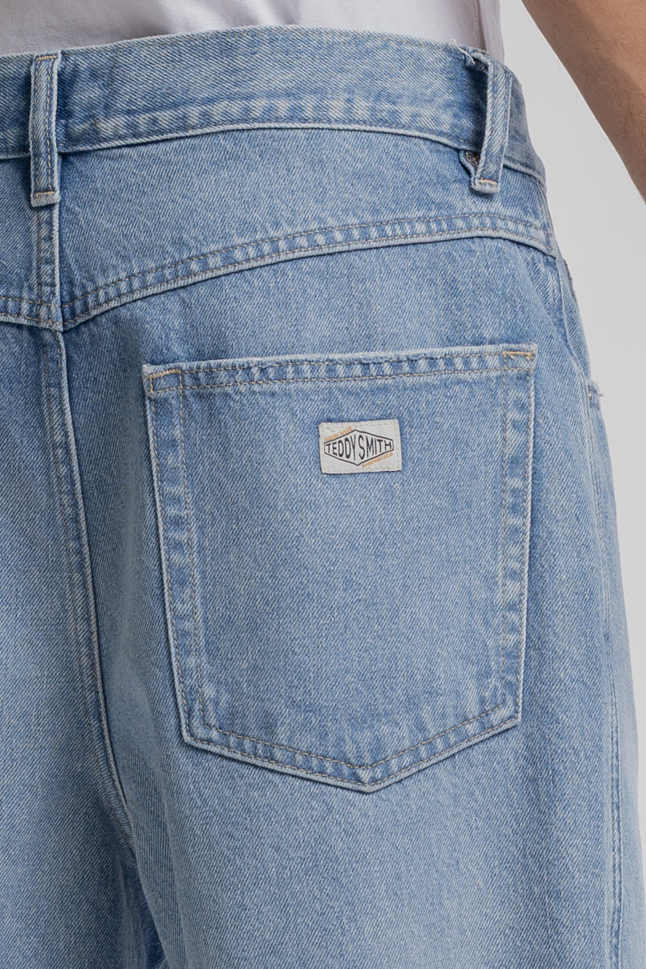 Teddy Smith S-Axel SH short denim indigo clair coton