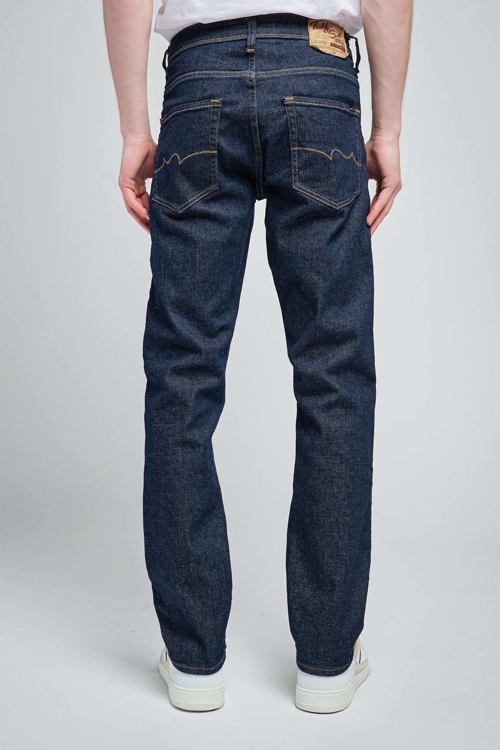 TEDDY SMITH REG L32 jean droit homme dark blue brut