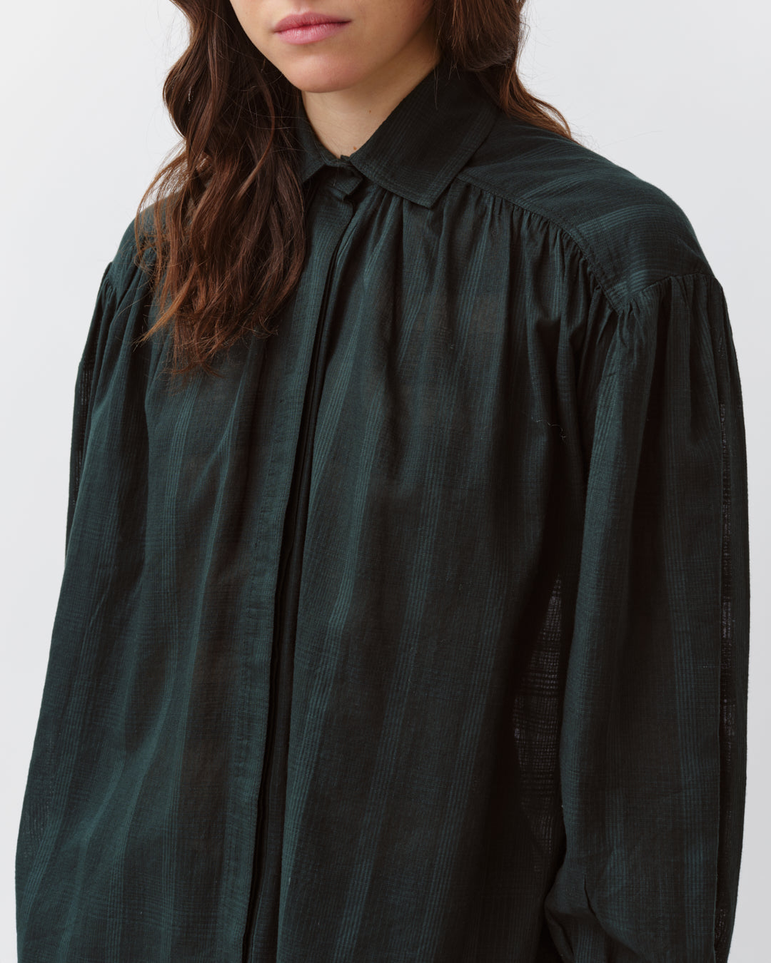 DIEGA CARINA chemise coton foret à carreaux