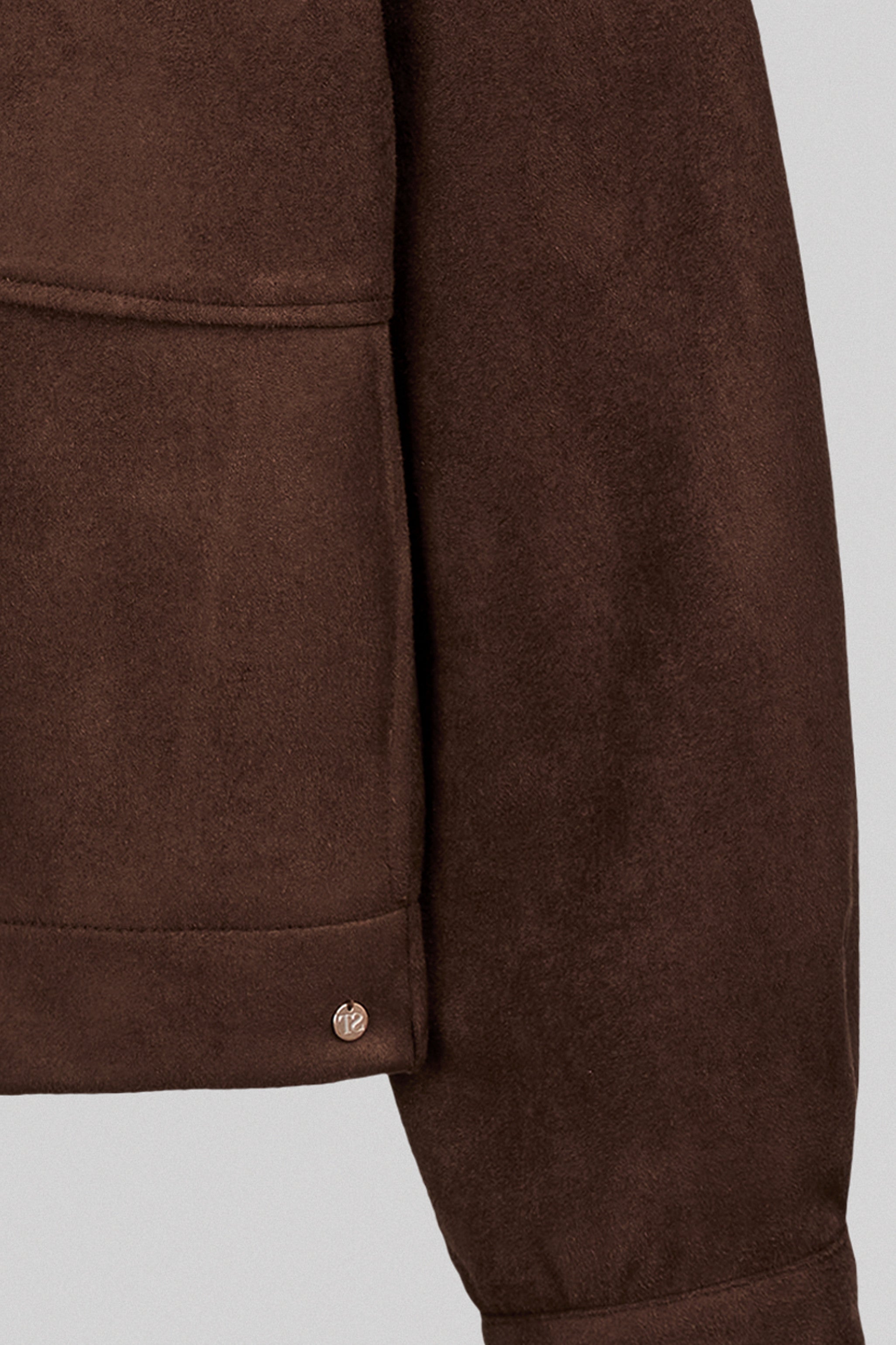 Teddy Smith B-Zephy blouson chocolat suédine