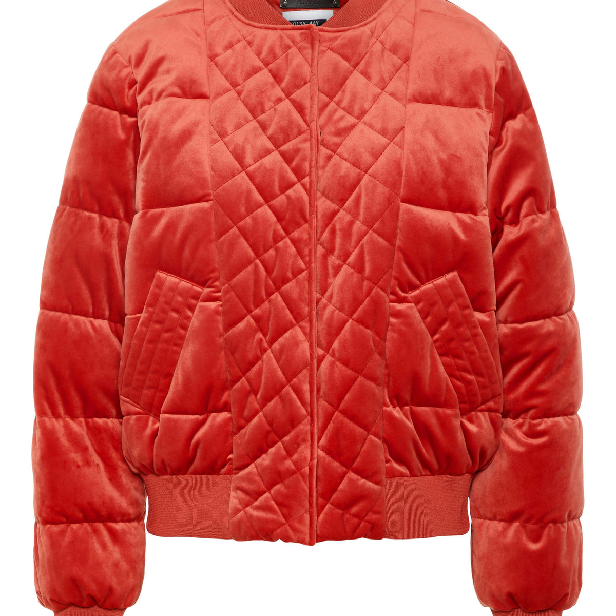 Noisy May blouson bomber matelasse velours loose