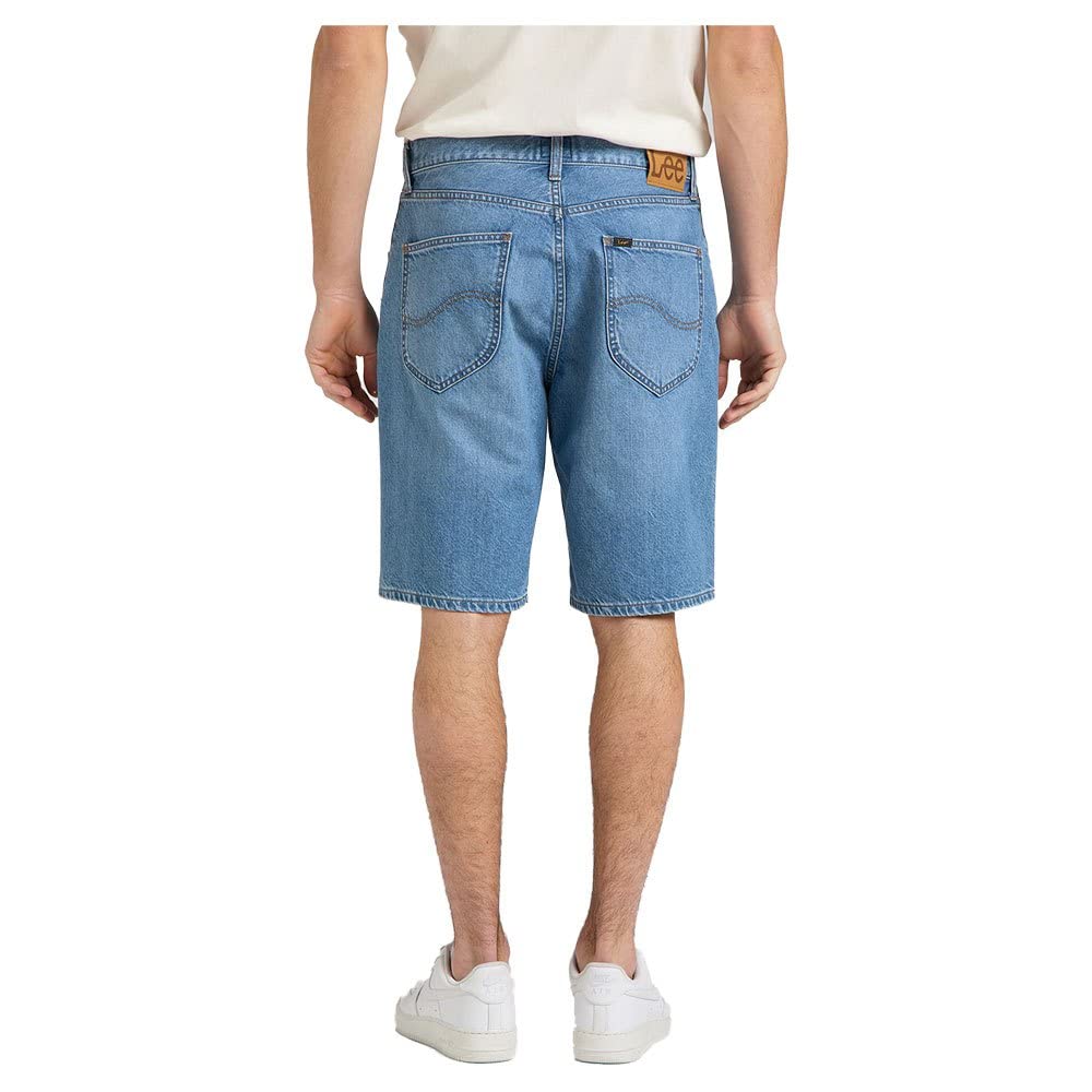 Lee Asher Short homme toile denim délavé clair