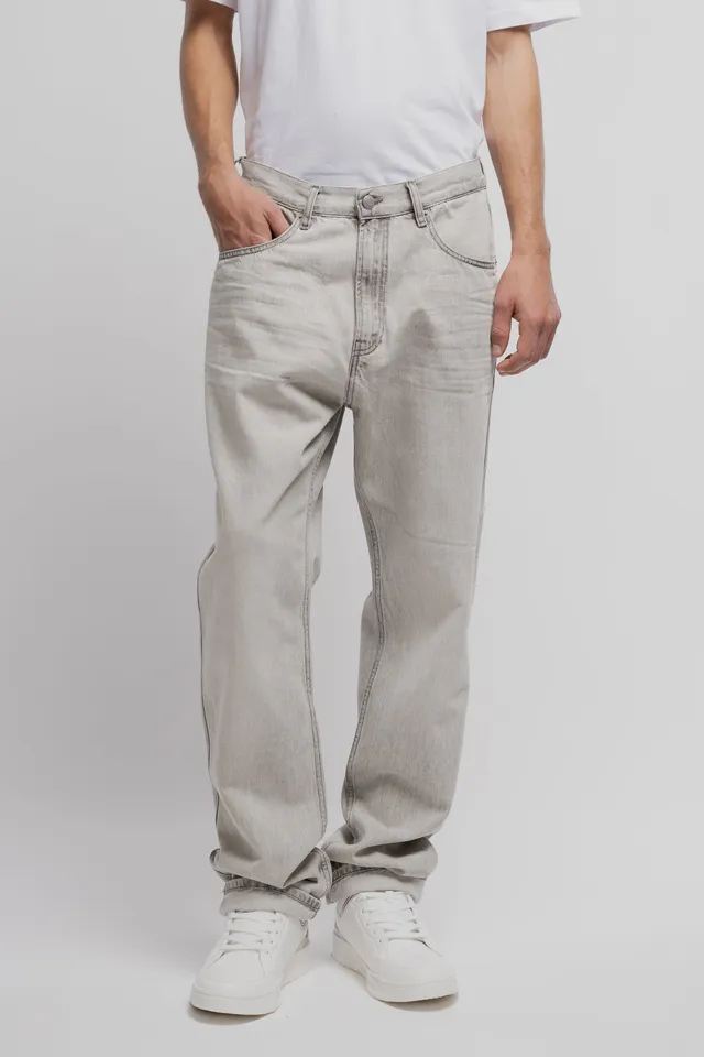 Teddy Smith Memphis Straight L32 jean relaxed gris clair