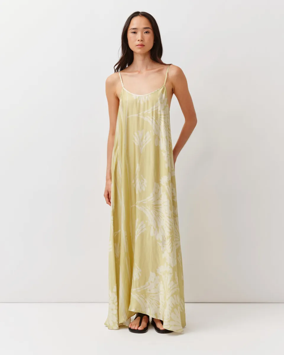 DIEGA Ravka robe jaune écru bretelles