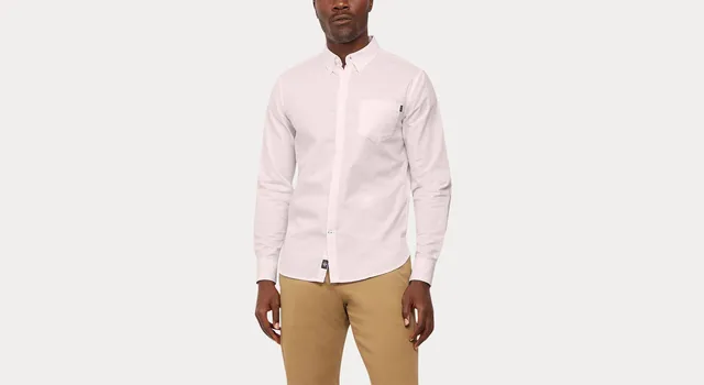 Dockers Oxford chemise homme slim rose calcite