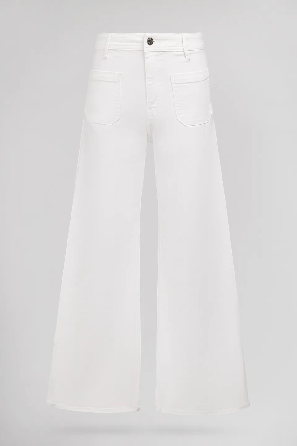 Teddy Smith P-Josefa 4PP jean flare blanc taille haute