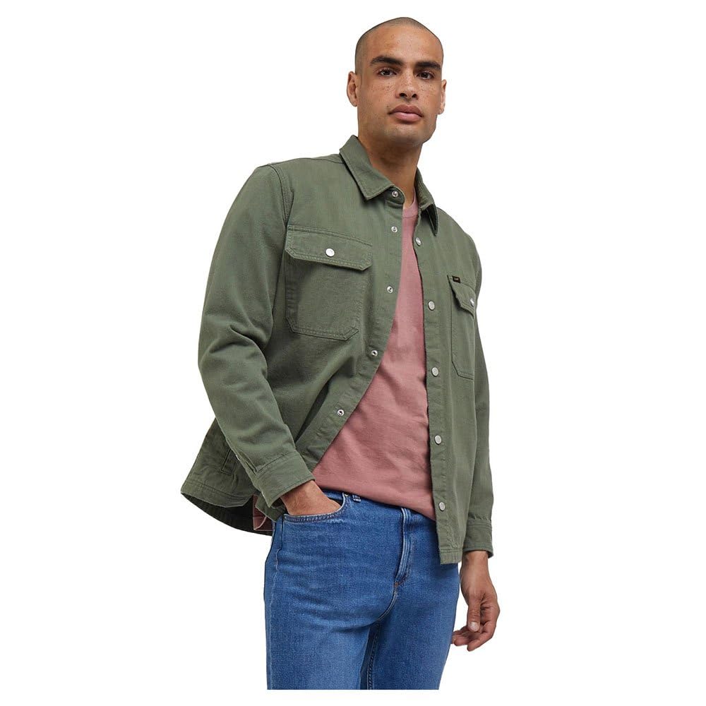 Lee Workwear Overshirt surchemise homme S écru coton