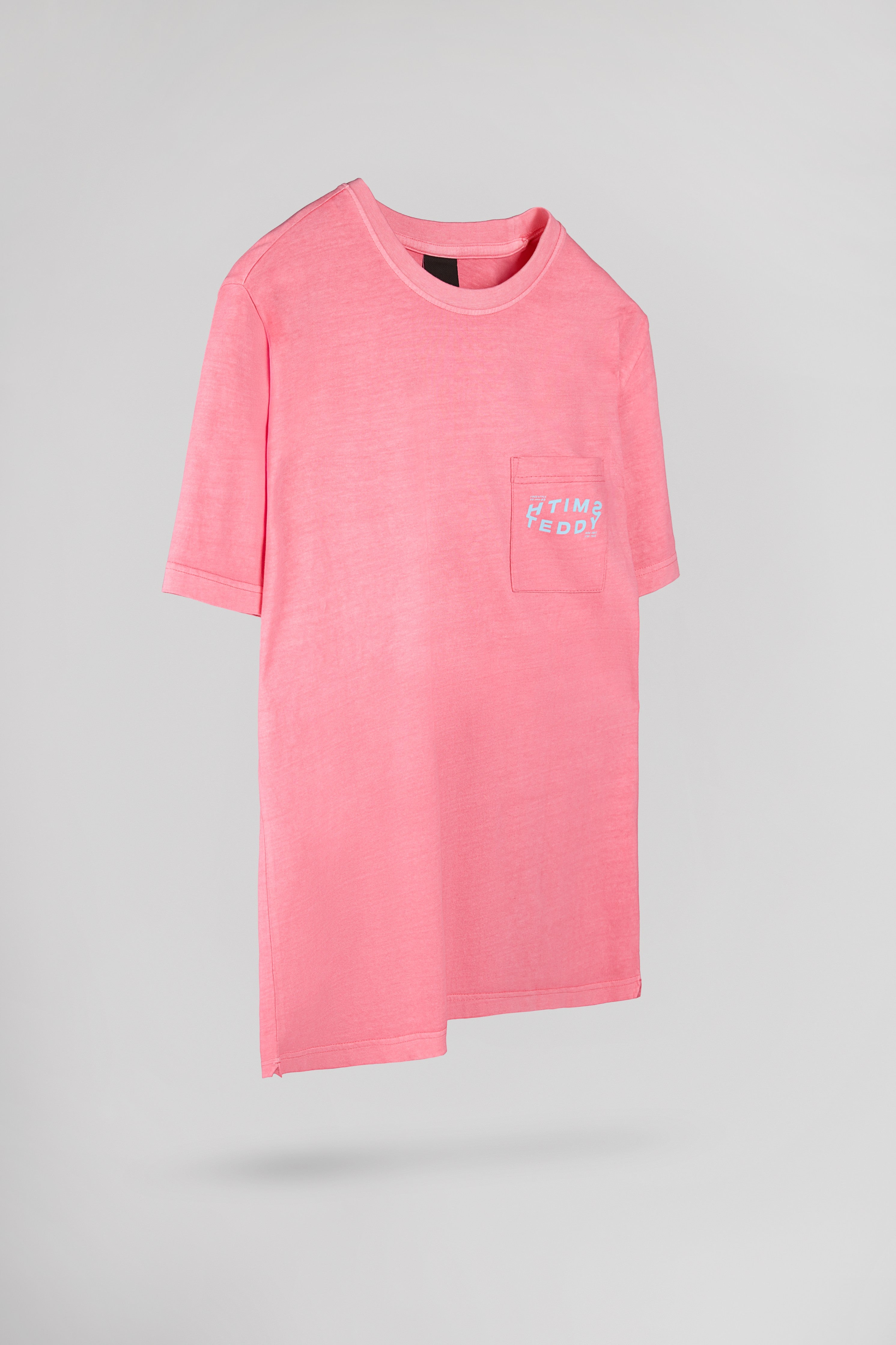 Teddy Smith T-Squad MC t-shirt homme rose vif délavé