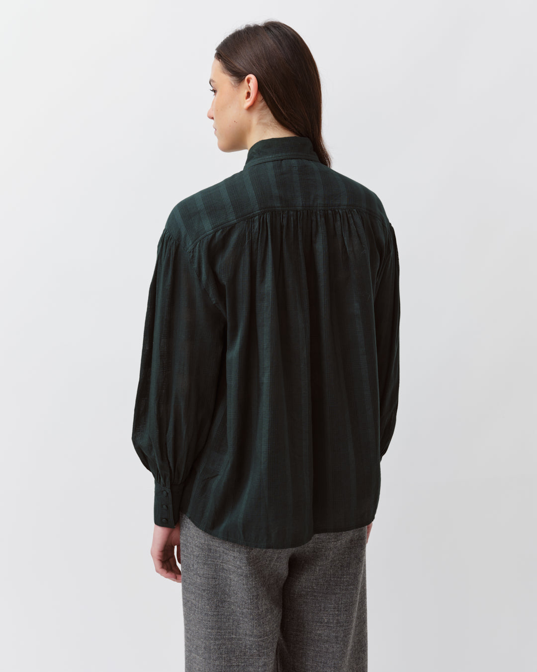 DIEGA CARINA chemise coton foret à carreaux