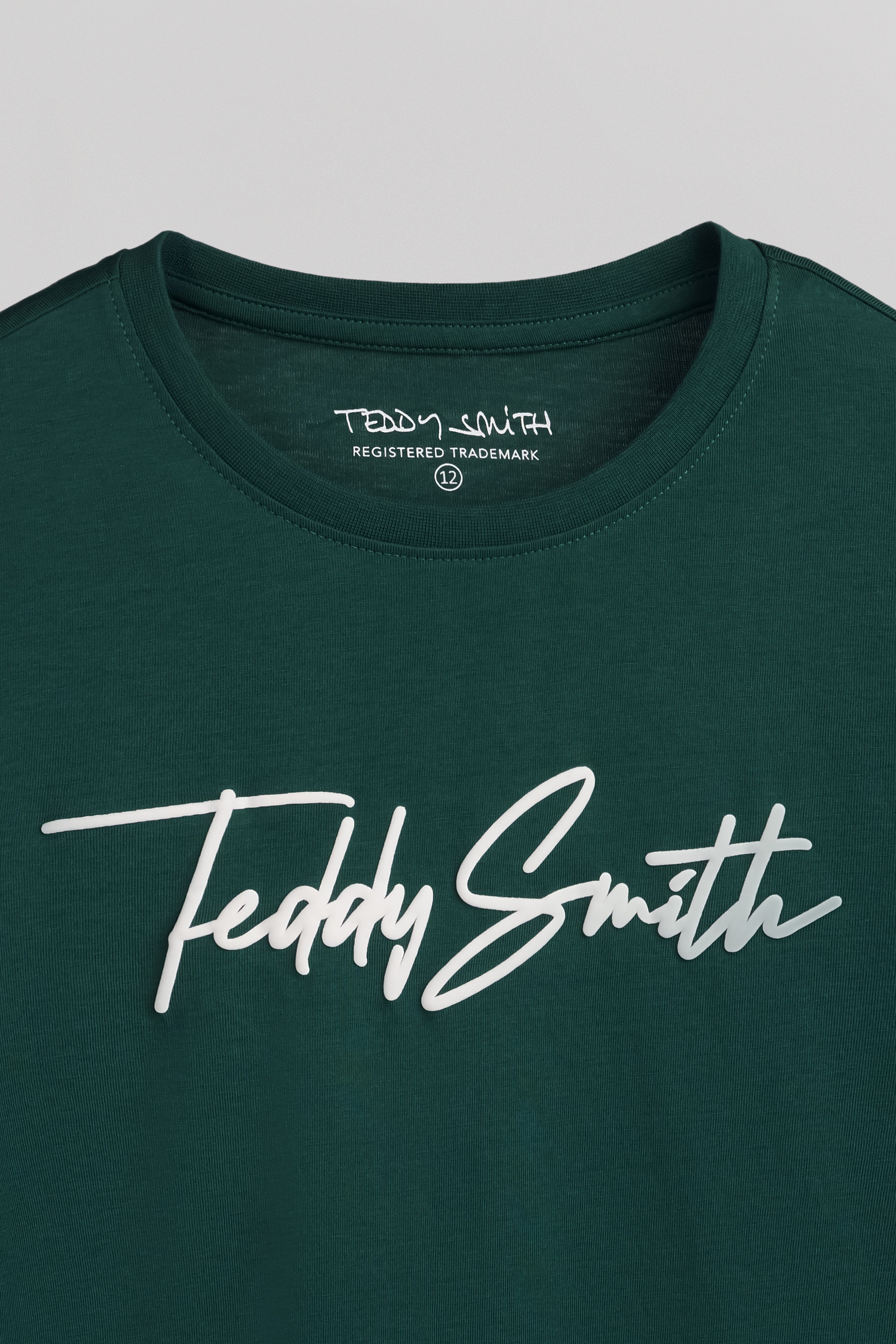Teddy Smith T-Evan MC Jr t-shirt garçon vert pin coton