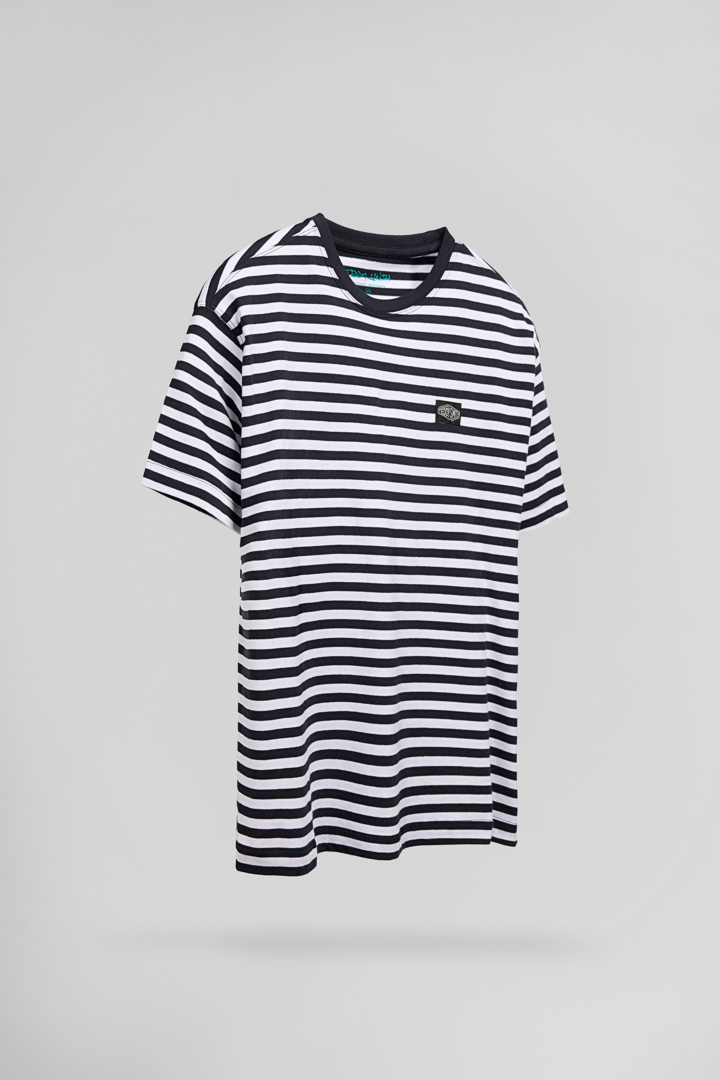 TEDDY SMITH T-STRY MC JR t-shirt rayé bleu marine garçon